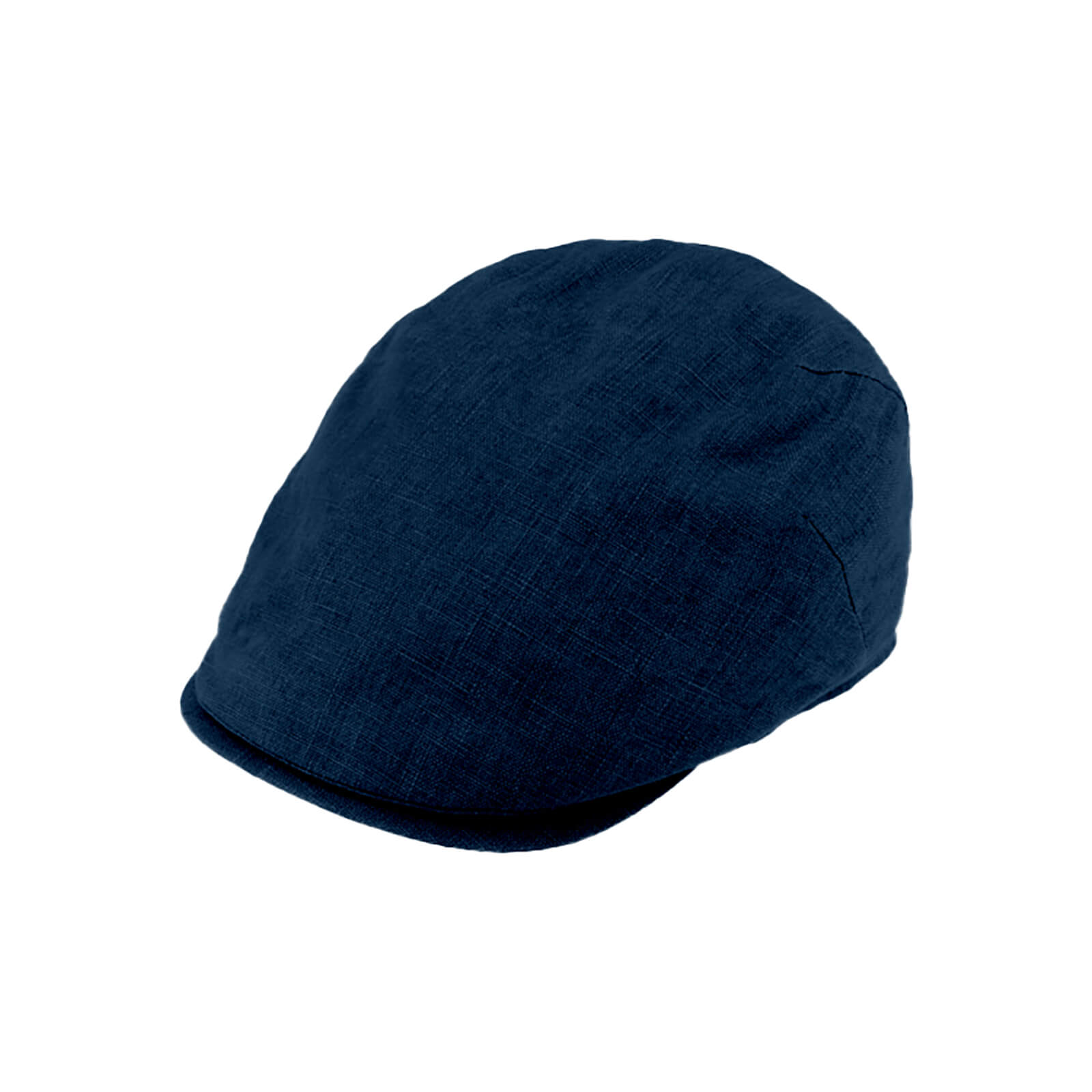 Fiebig Flatcap Leinen mit Steg UV-Schutz uni Schwarz