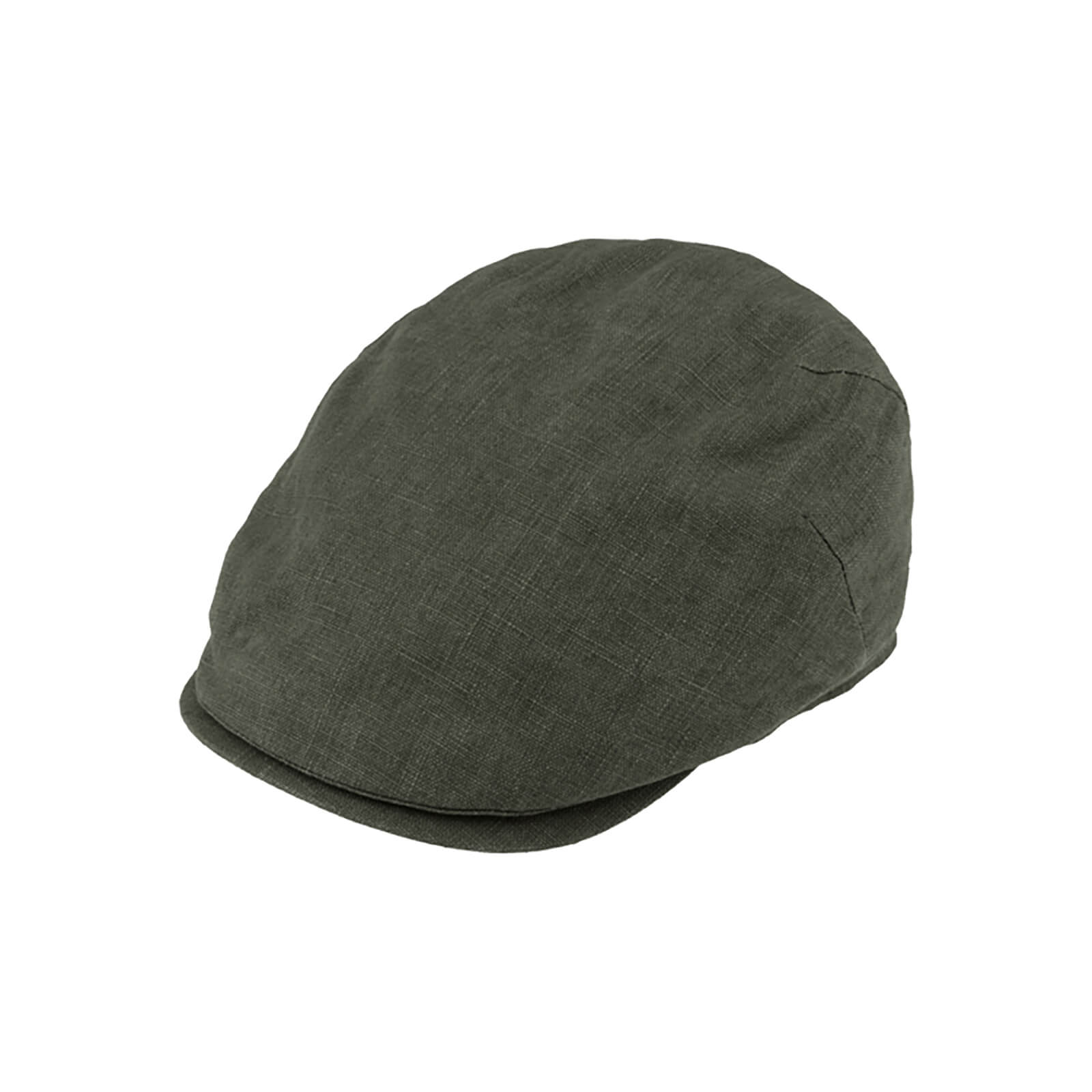 Fiebig Flatcap Leinen mit Steg UV-Schutz uni Oliv