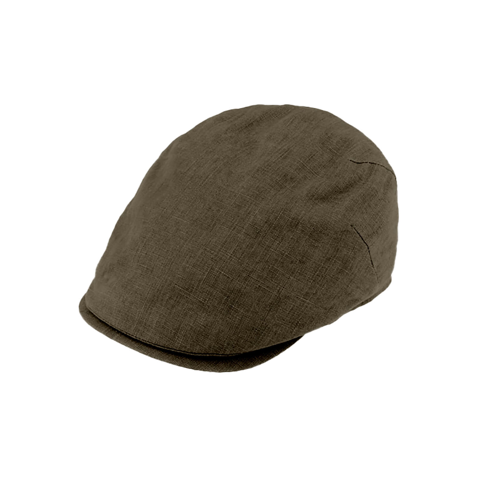 Fiebig Flatcap Leinen mit Steg UV-Schutz uni Taupe