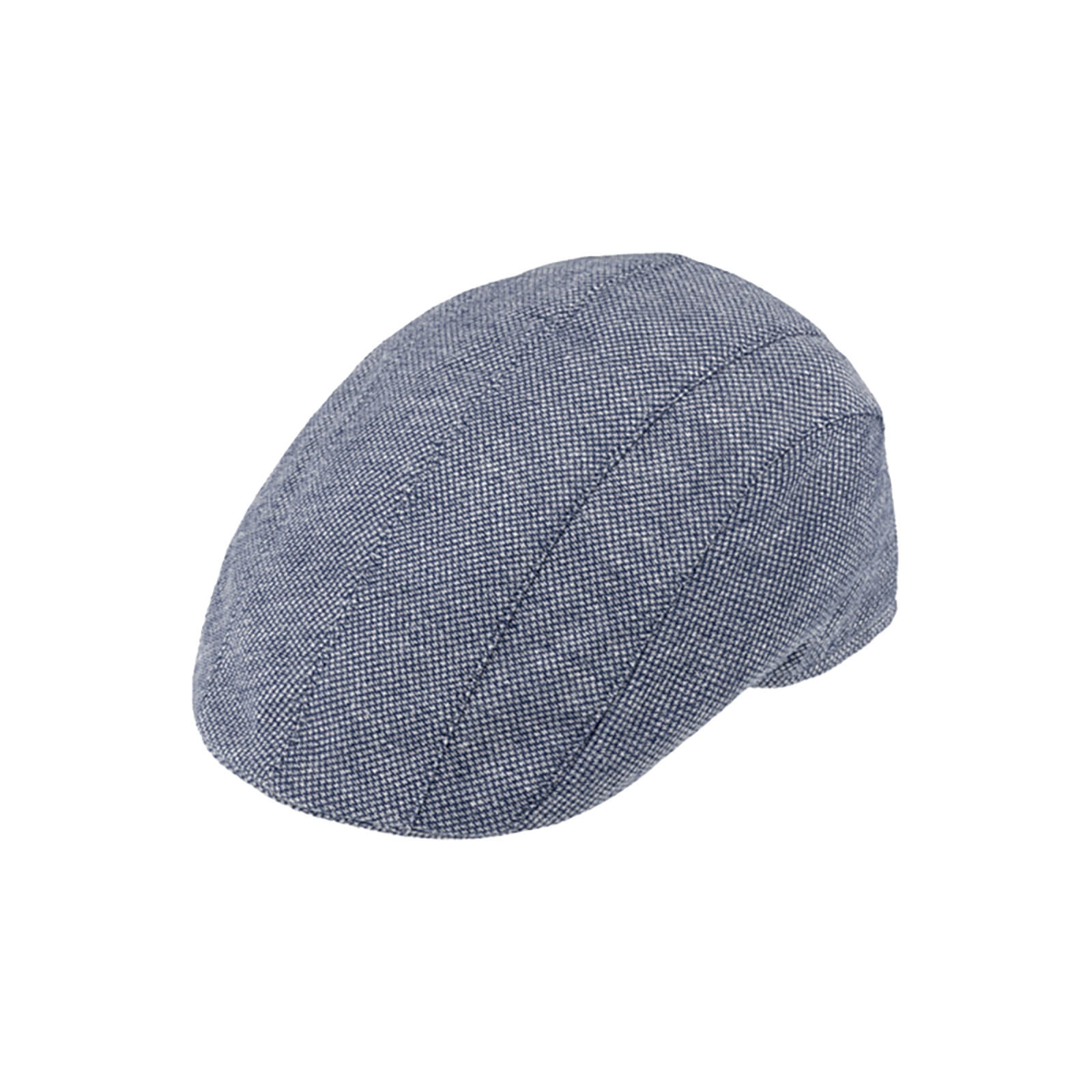 Fiebig Flatcap Leinen meliert UV-Schutz Marineblau