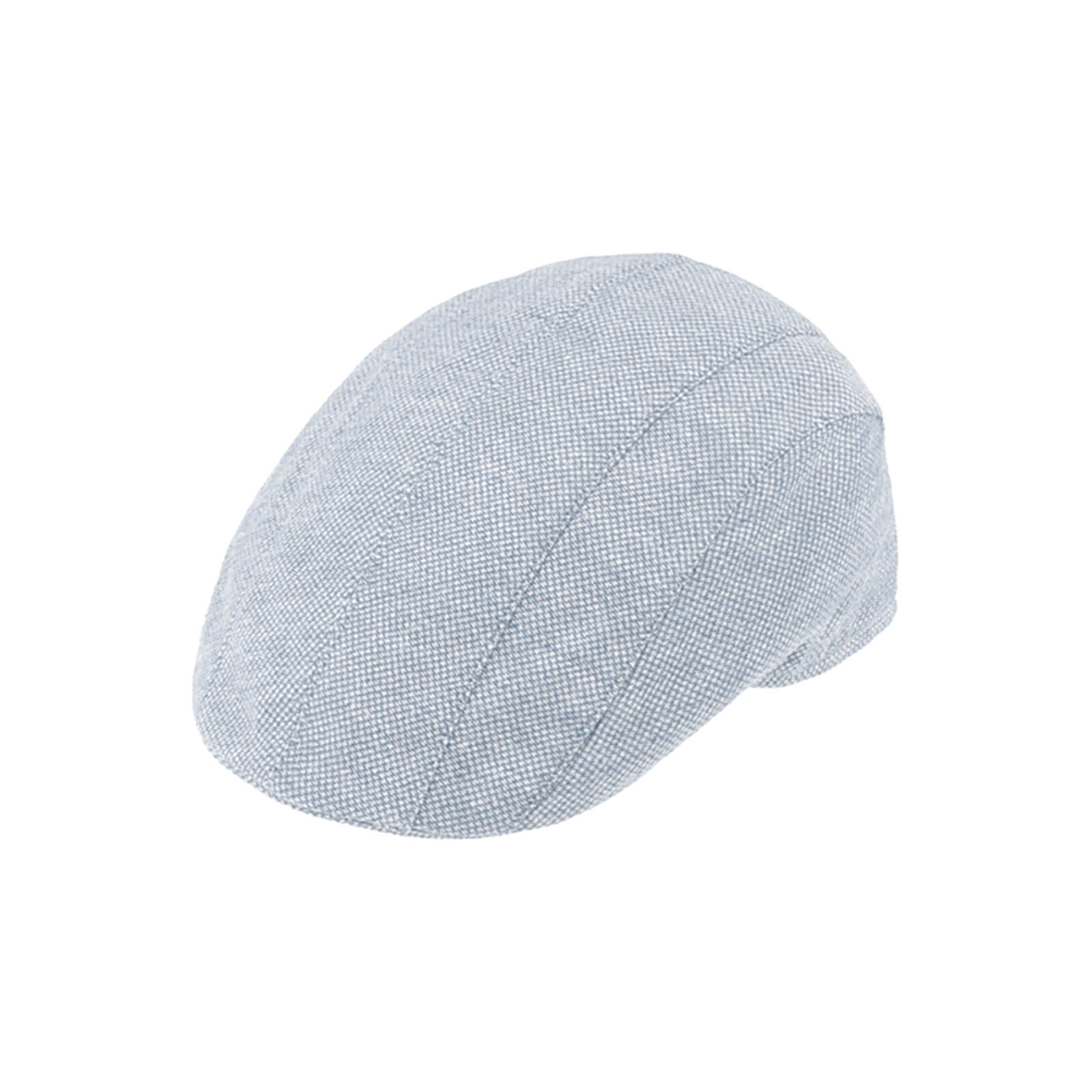 Fiebig Flatcap Leinen meliert UV-Schutz Hellgrau