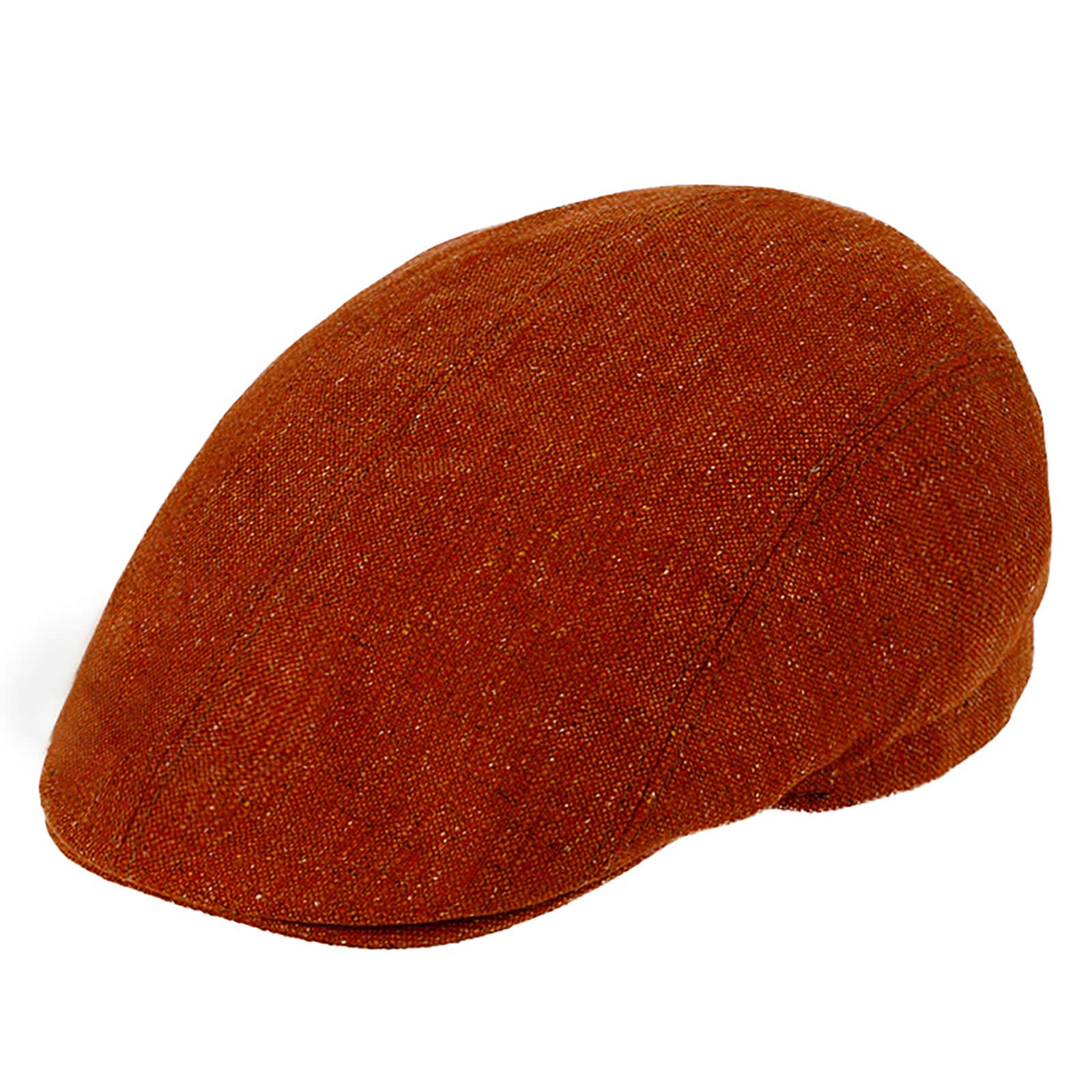 Fiebig Flatcap Seide mit Steg uni UV-Schutz Rost