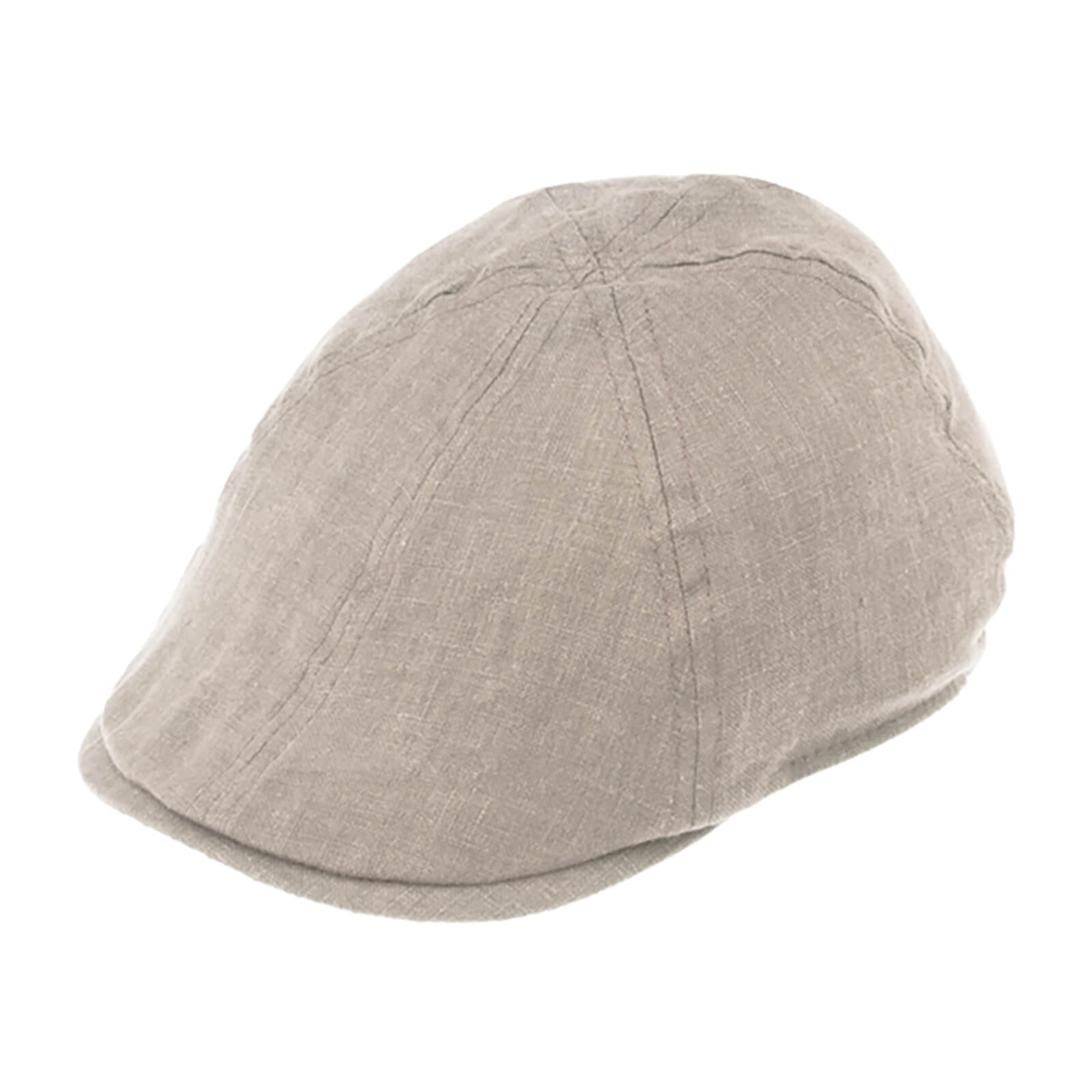 Fiebig Flatcap Leinen uni Beige