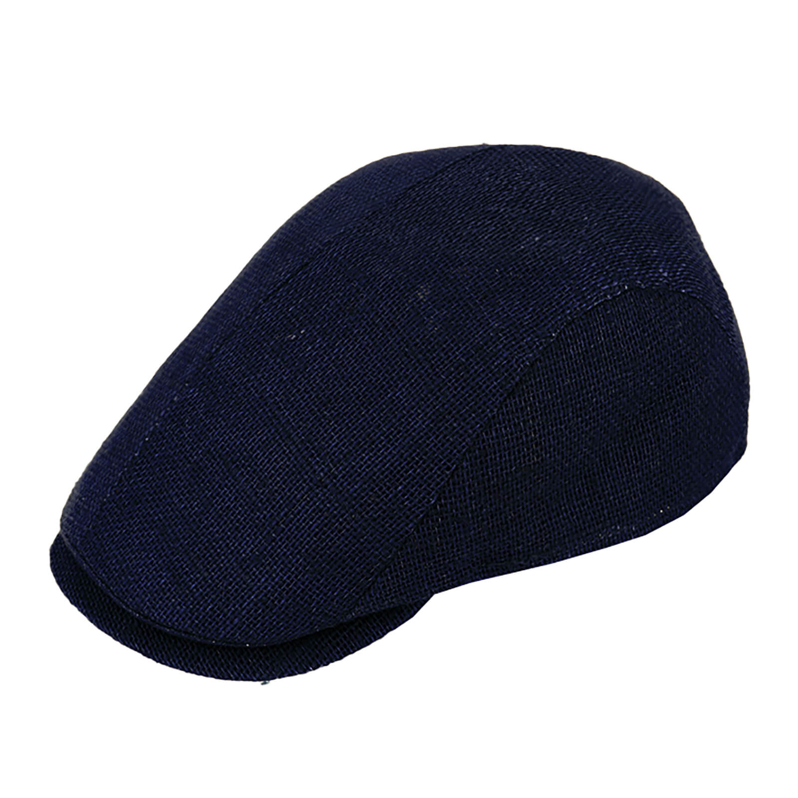 Fiebig Flatcap Jute uni Marineblau