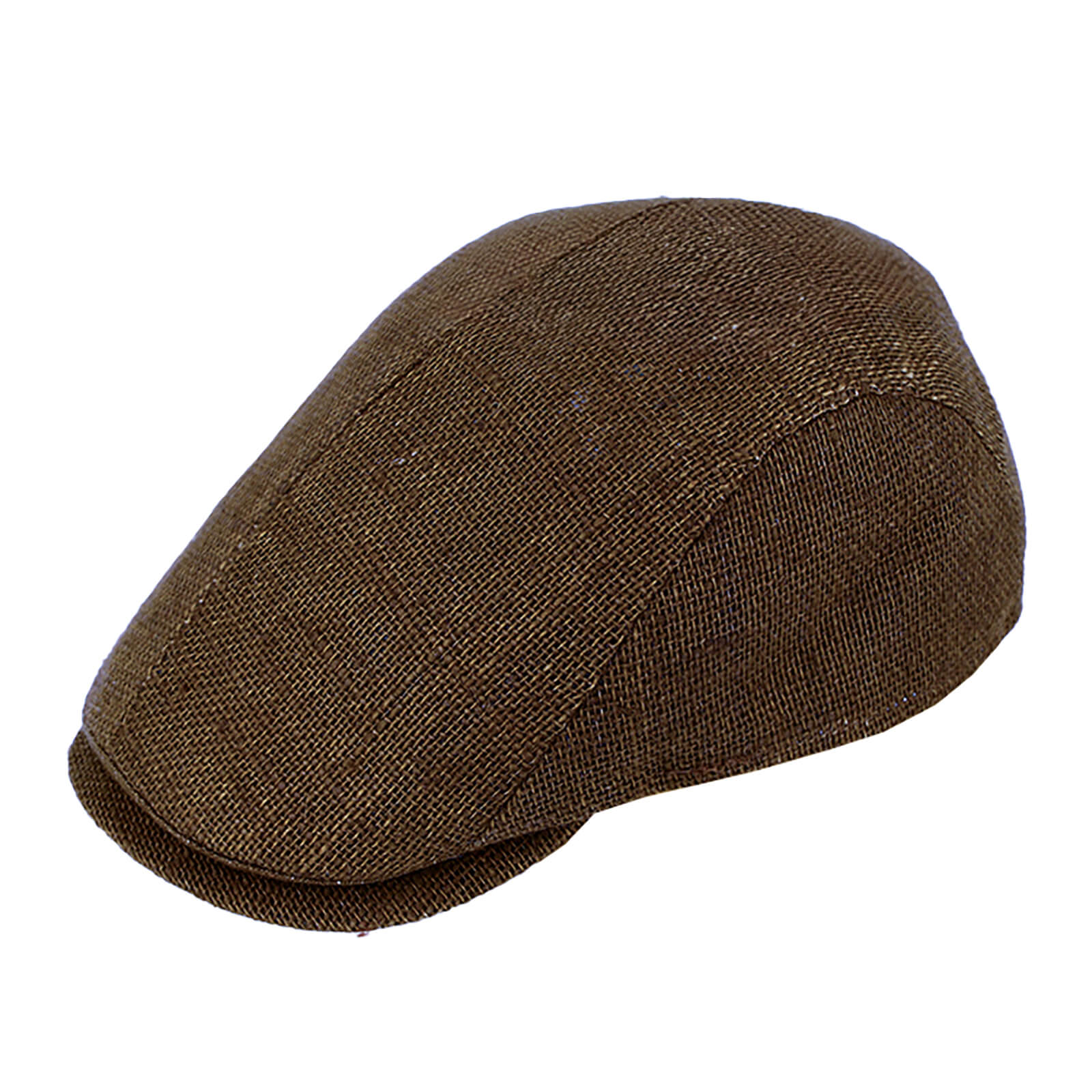 Fiebig Flatcap Jute uni Braun