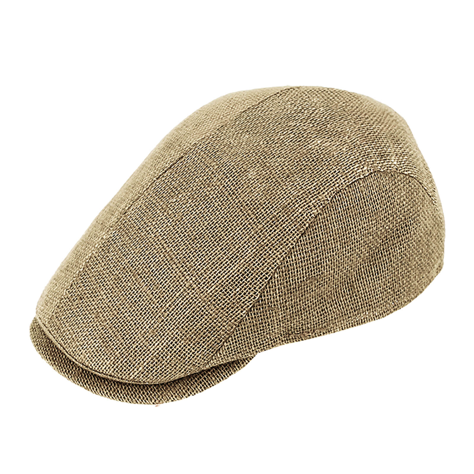 Fiebig Flatcap Jute uni Beige