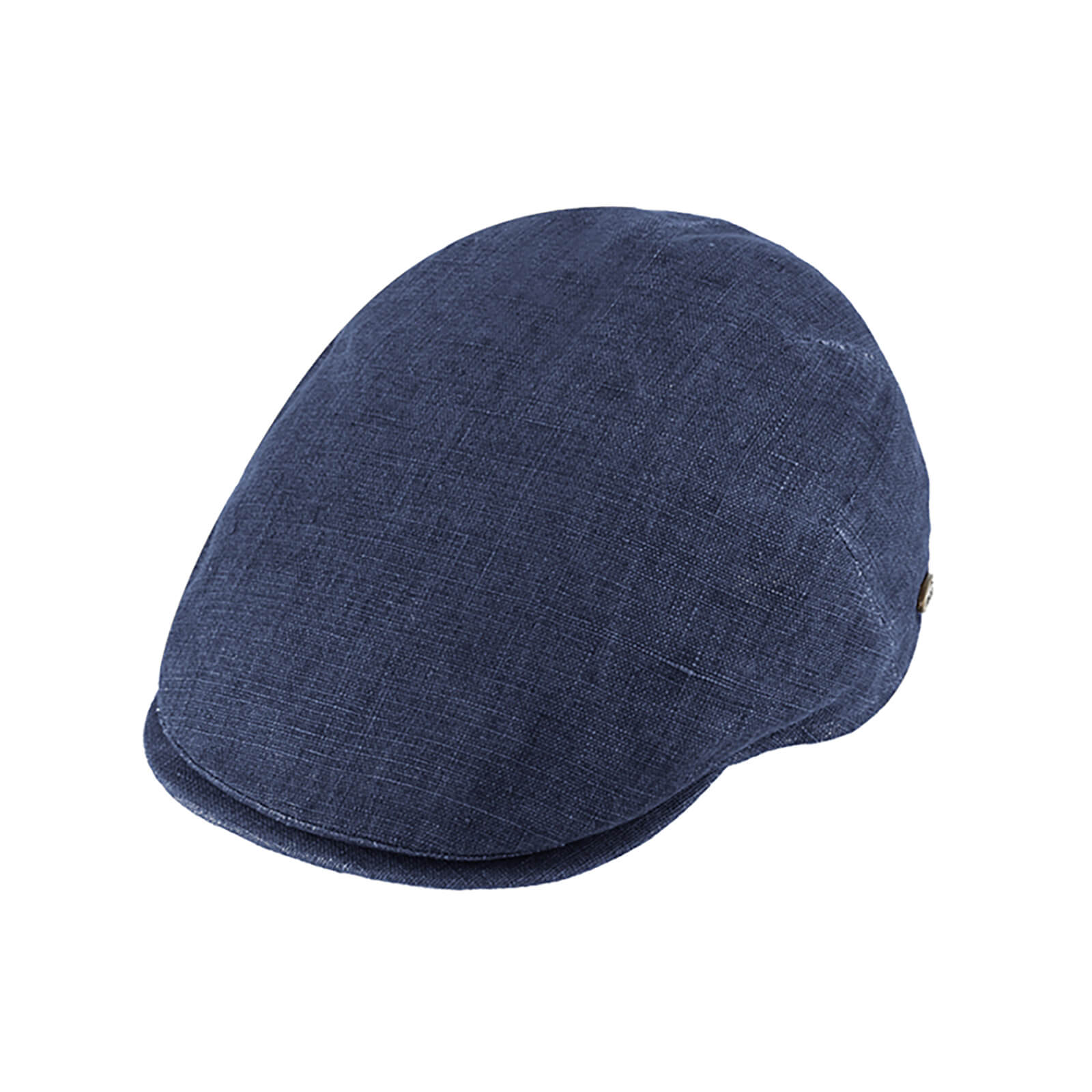 Fiebig Flatcap Leinen uni UV-Schutz Jeansblau