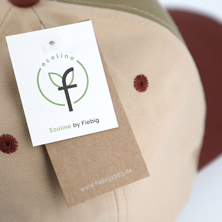 Fiebig Truckercap Natur mit Stickerei – Etikett