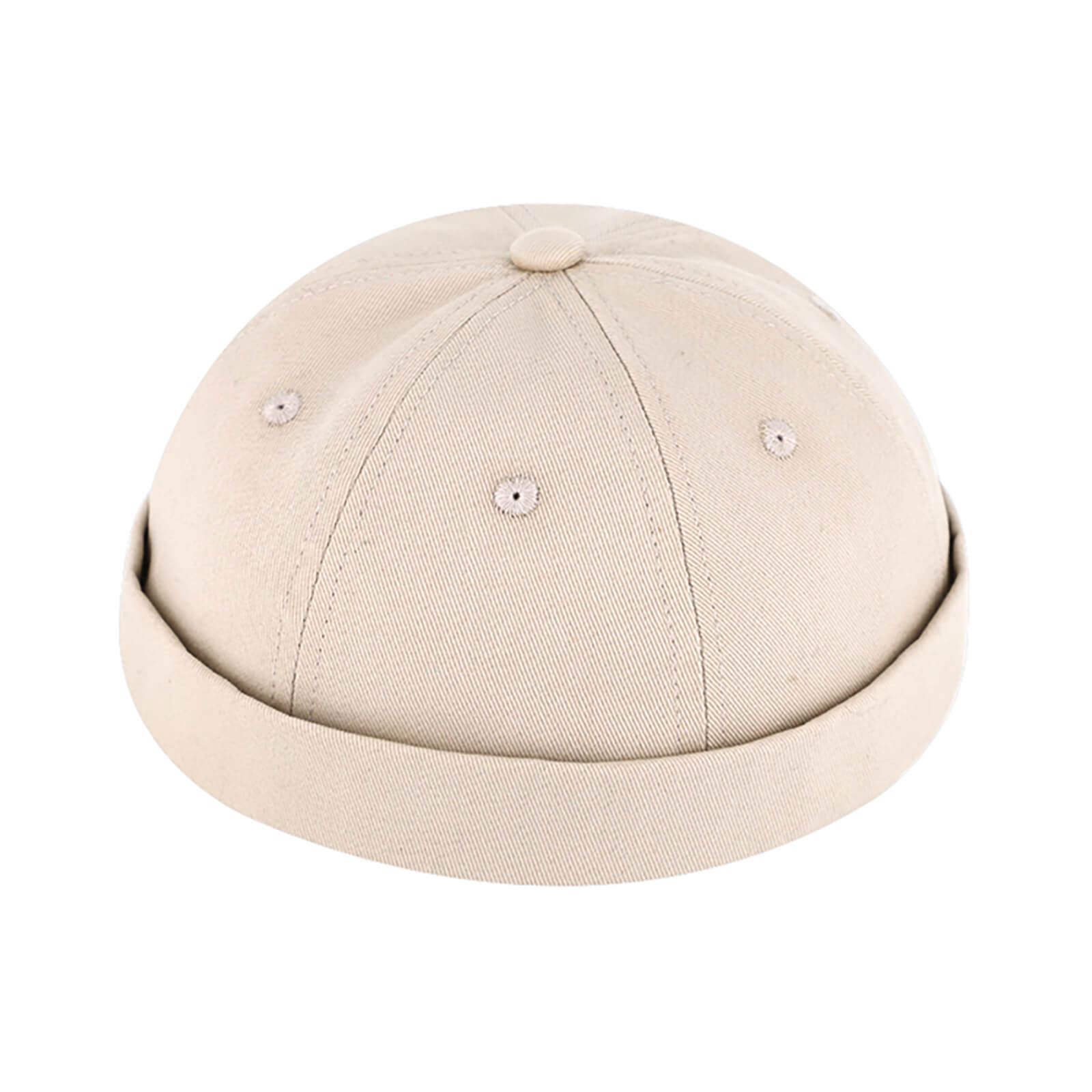 Fiebig Dockermütze Baumwolle uni UV Schutz Beige