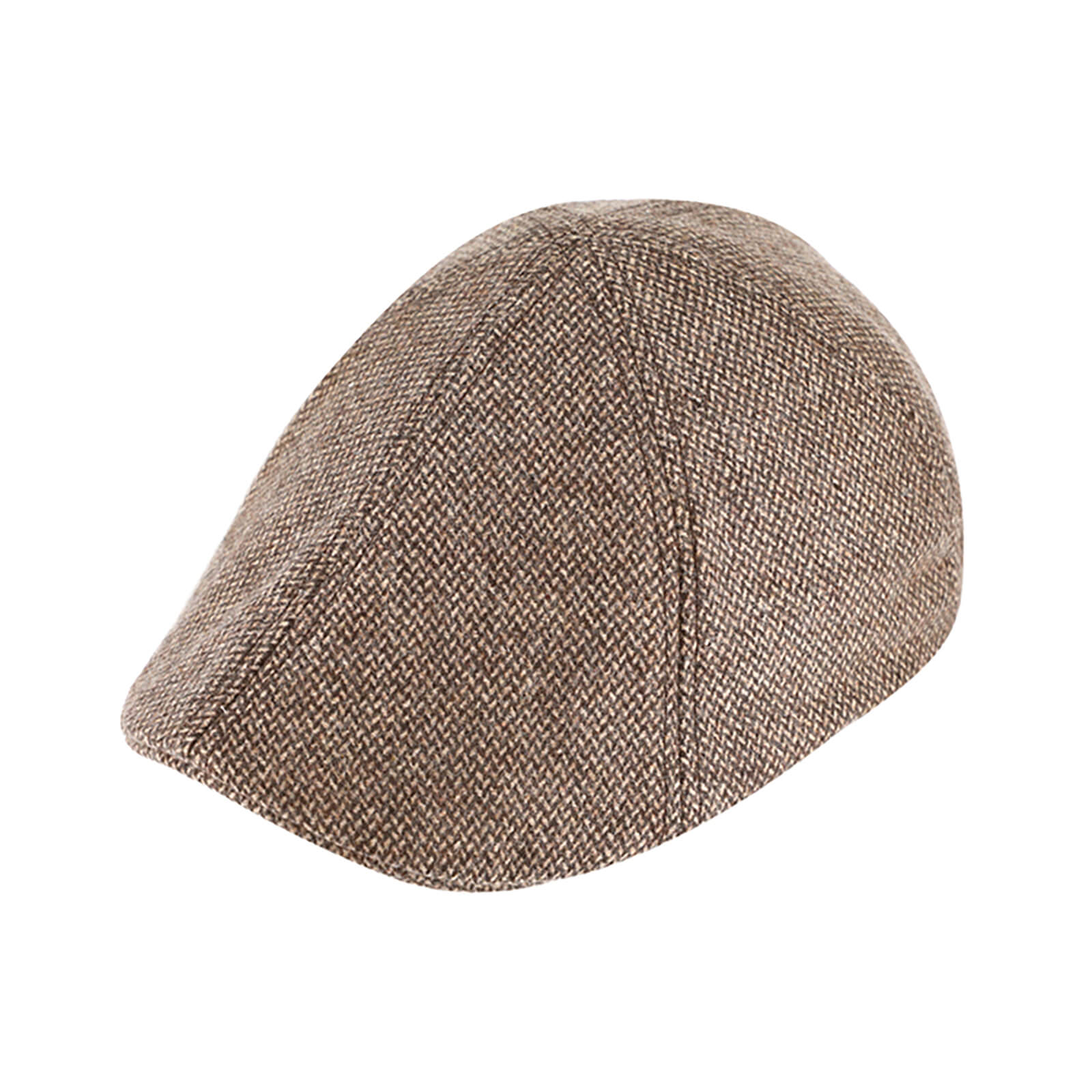 Fiebig 6-Panel Cap Wolllmix gemustert Braun