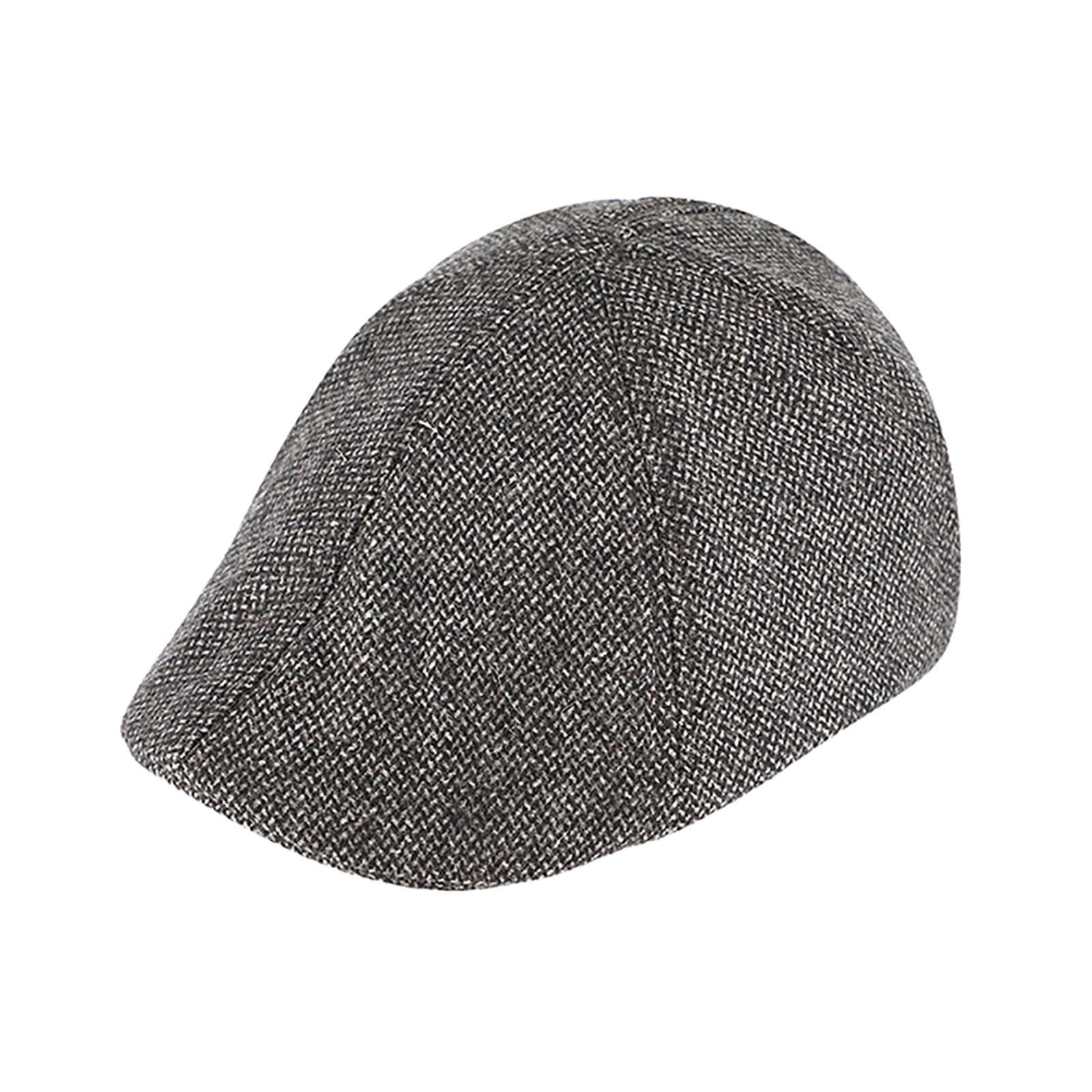 Fiebig 6-Panel Cap Wolllmix gemustert Hellgrau