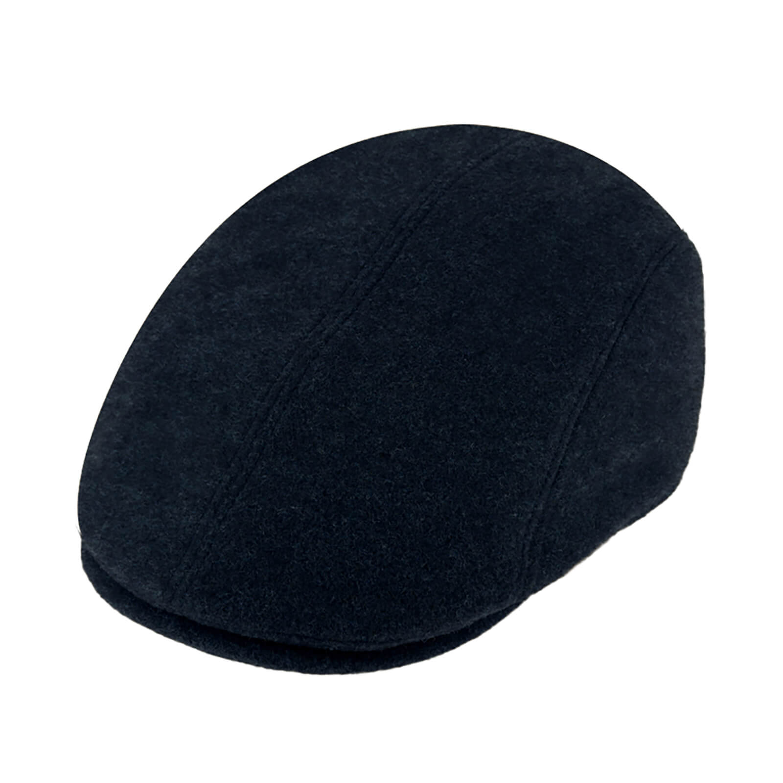 Fiebig Flatcap Wolle uni Sympatex mit Ohrenklappen Schwarz