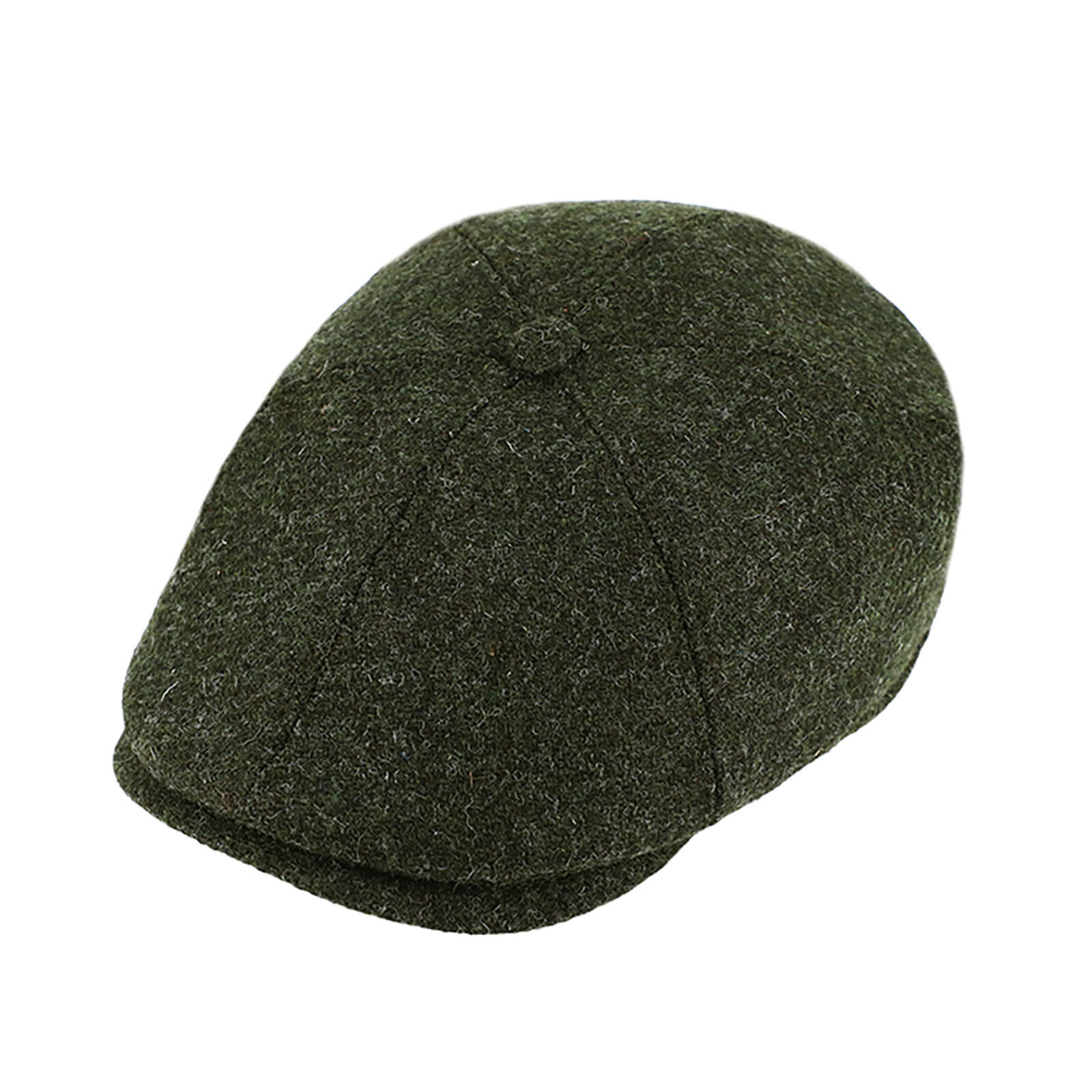 Fiebig 6-Panel Cap Harris Tweed uni Oliv