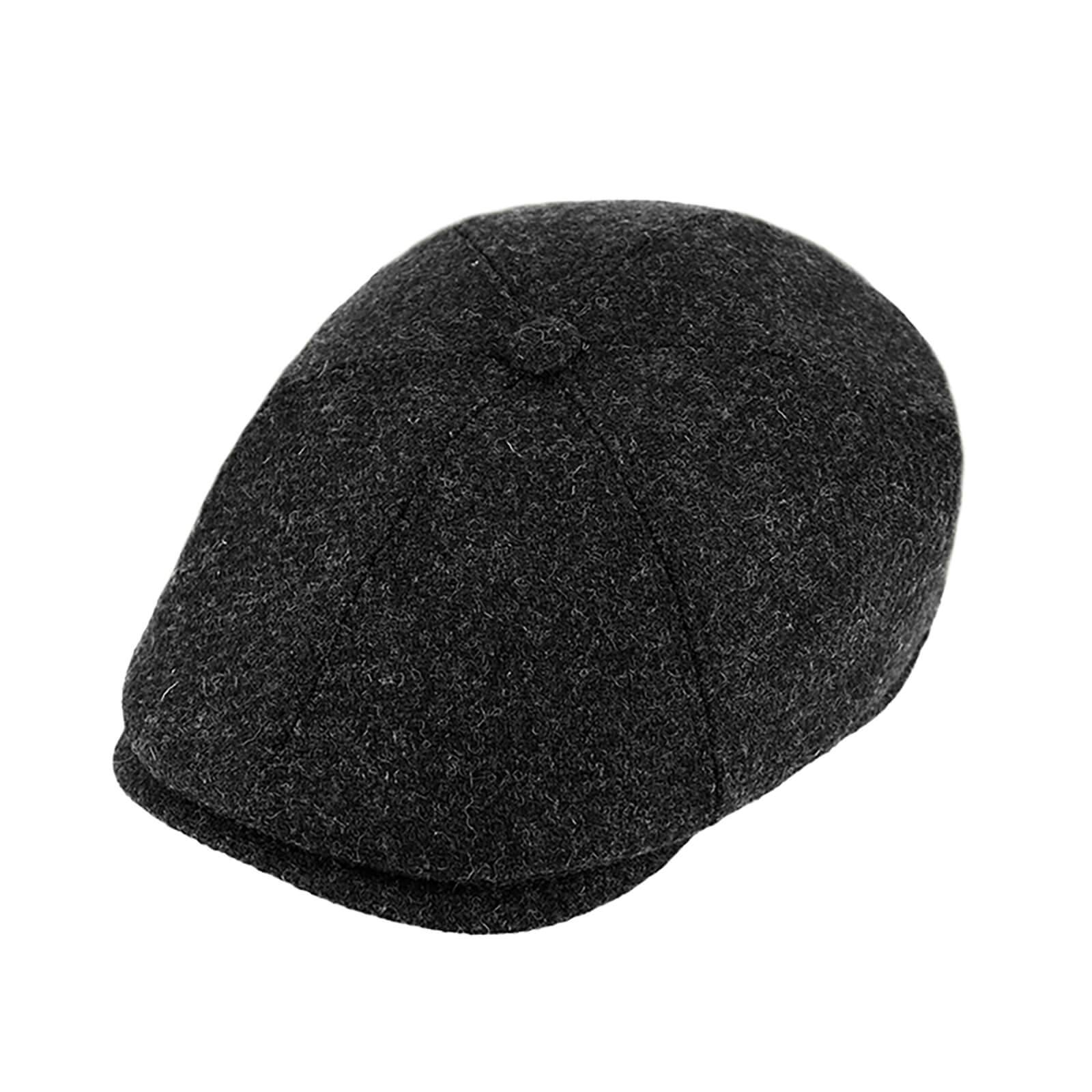 Fiebig 6-Panel Cap Harris Tweed uni Anthrazit