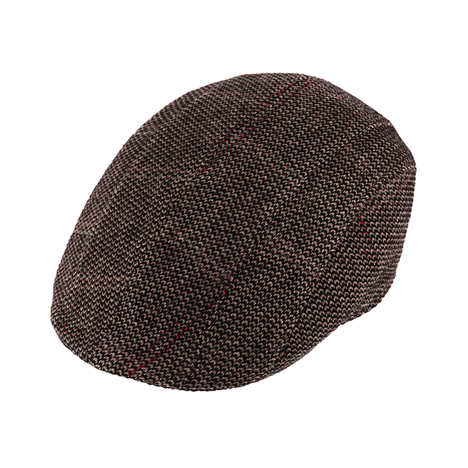 Fiebig Flatcap Längspanel meliert Braun