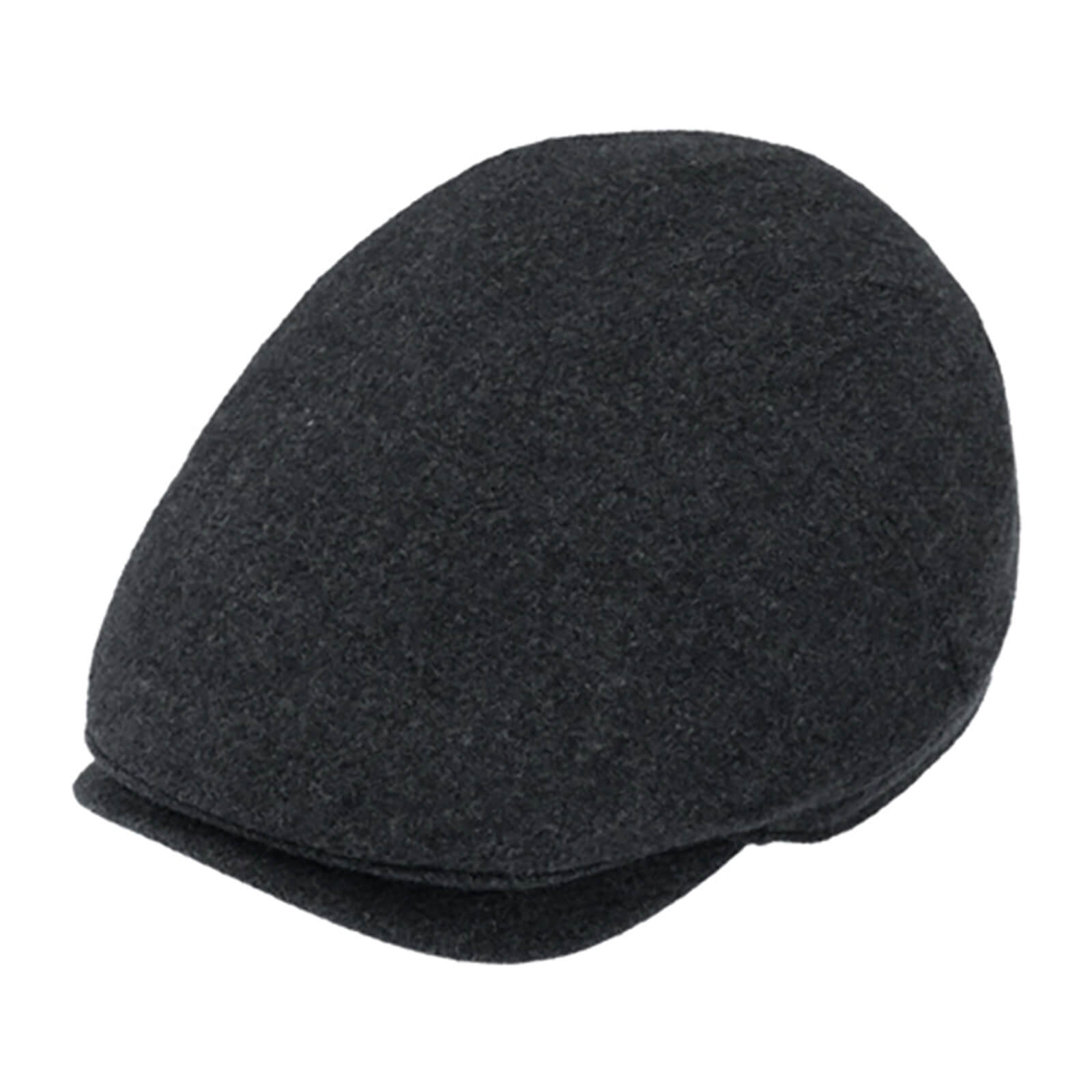 Fiebig Flatcap Shetlandwolle melange Anthrazit