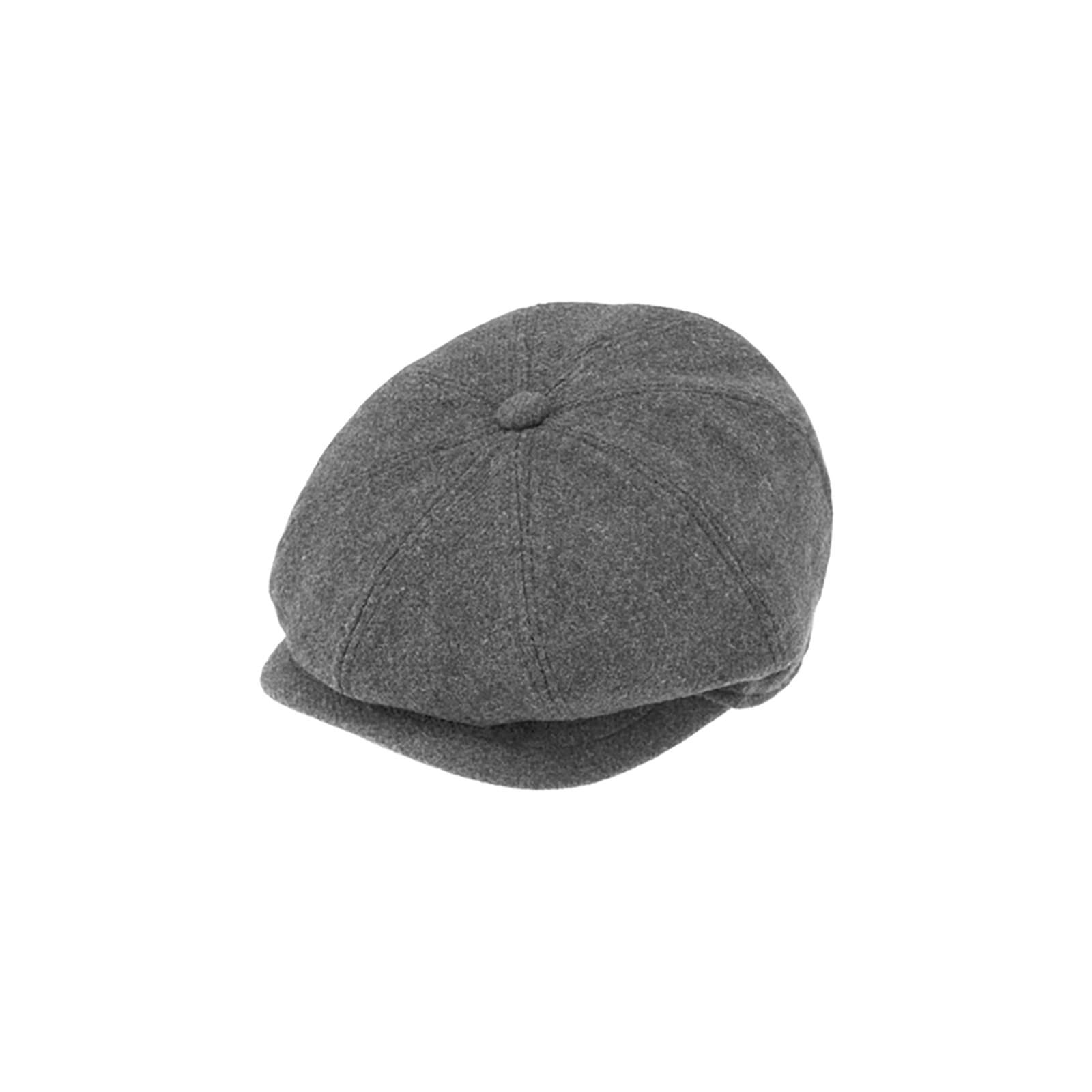 Fiebig 8-Panel Cap Shetland melange Hellgrau