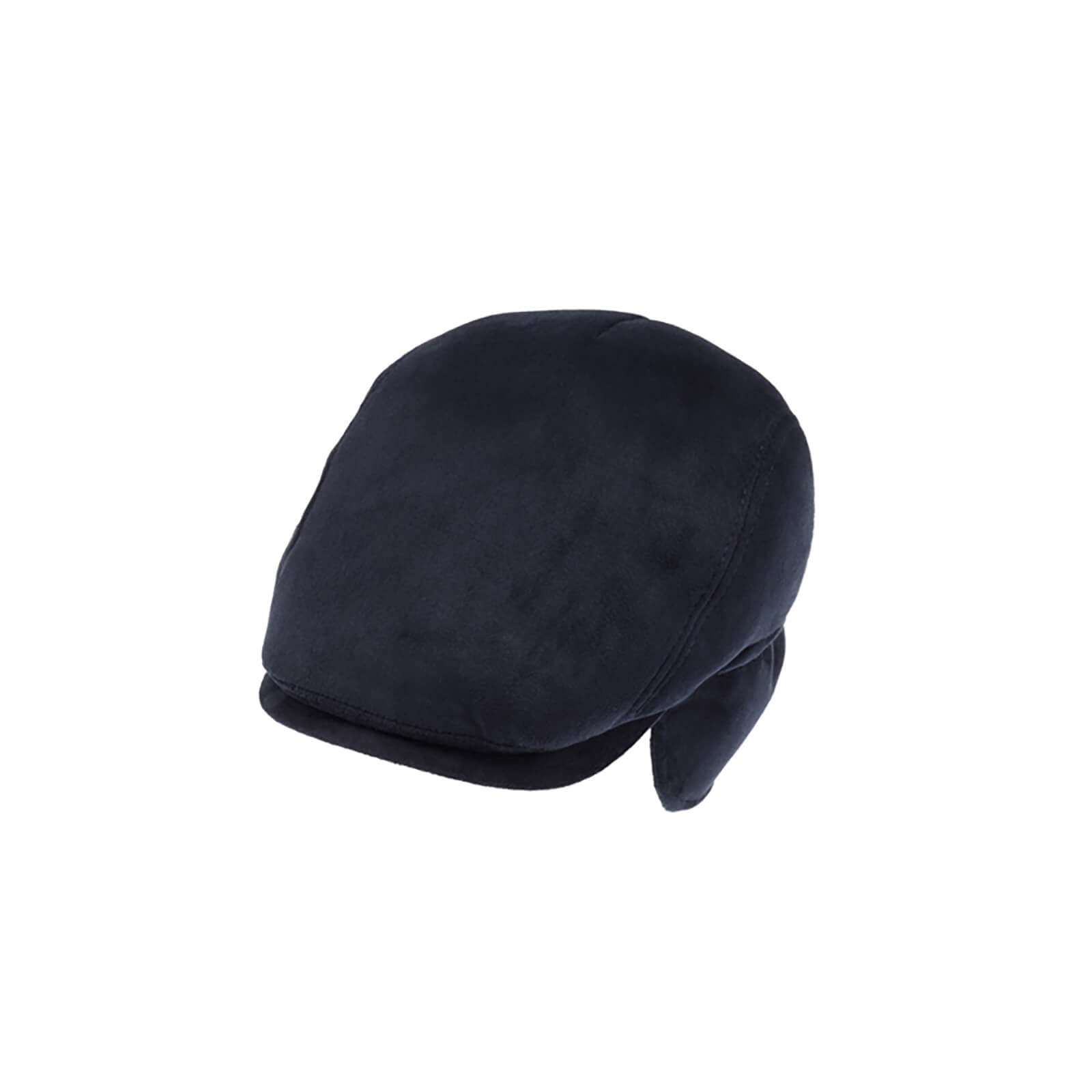 Fiebig Flatcap Microfiber uni mit Ohrenklappen Marineblau