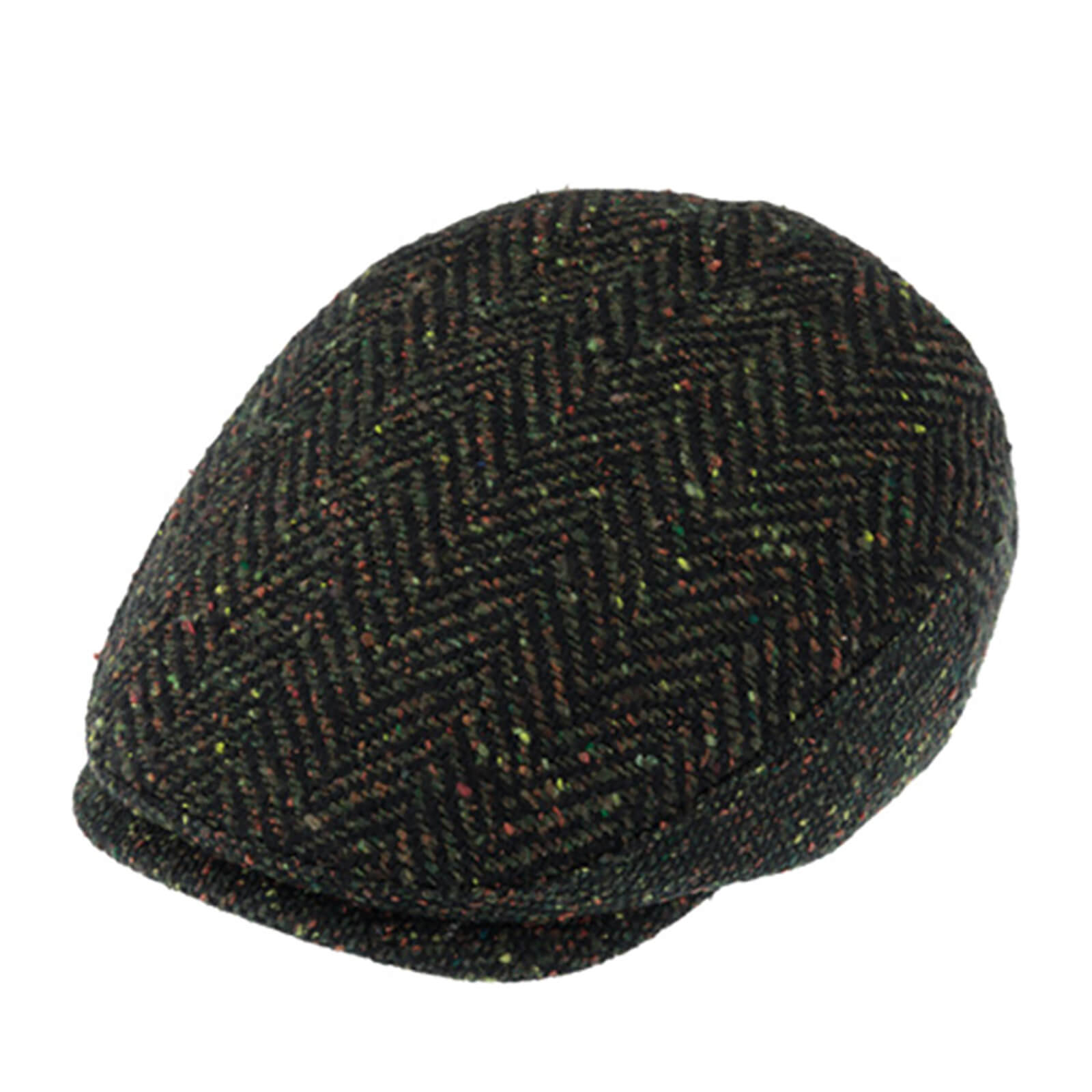 Fiebig Flatcap Wolle Herringbone Oliv