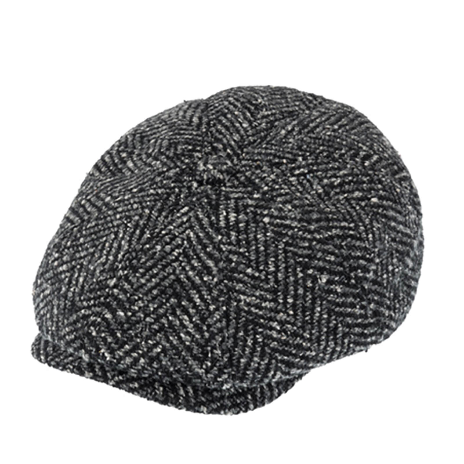 Fiebig 8-Panel Cap Wolle Herringbone Anthrazit