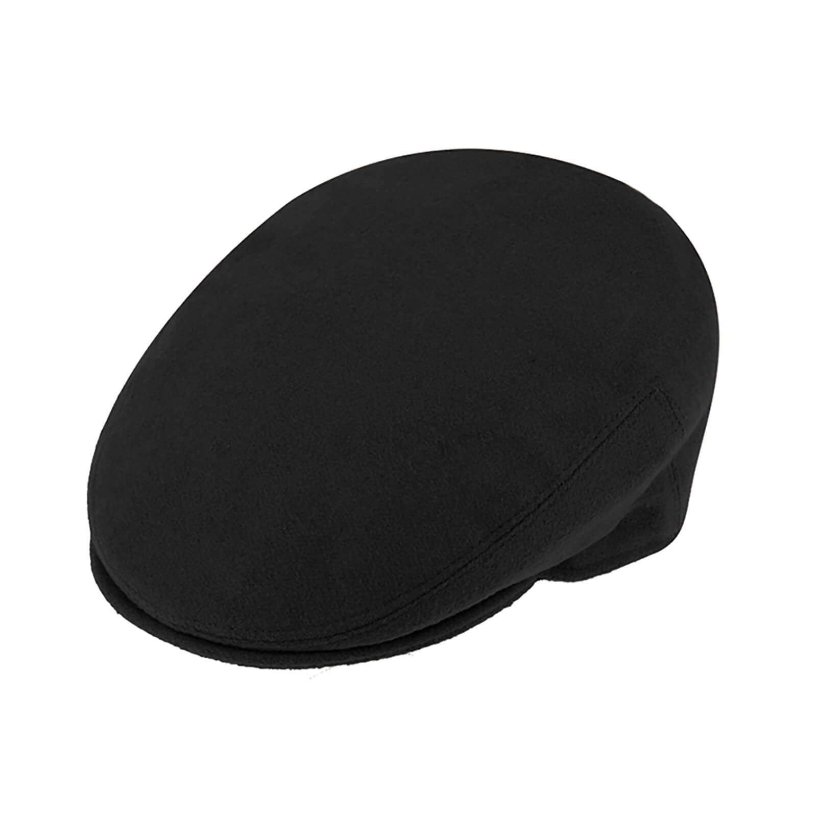 Fiebig Flatcap Wollmix uni englische Form Schwarz