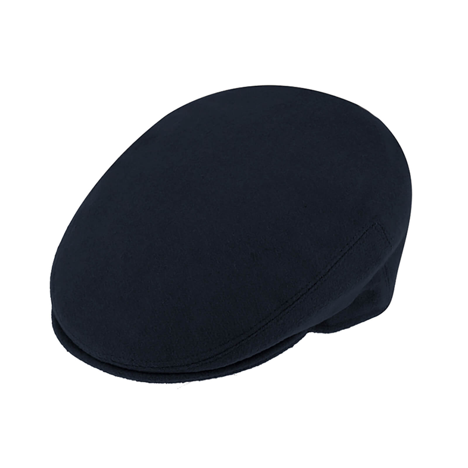 Fiebig Flatcap Wollmix uni englische Form Marineblau