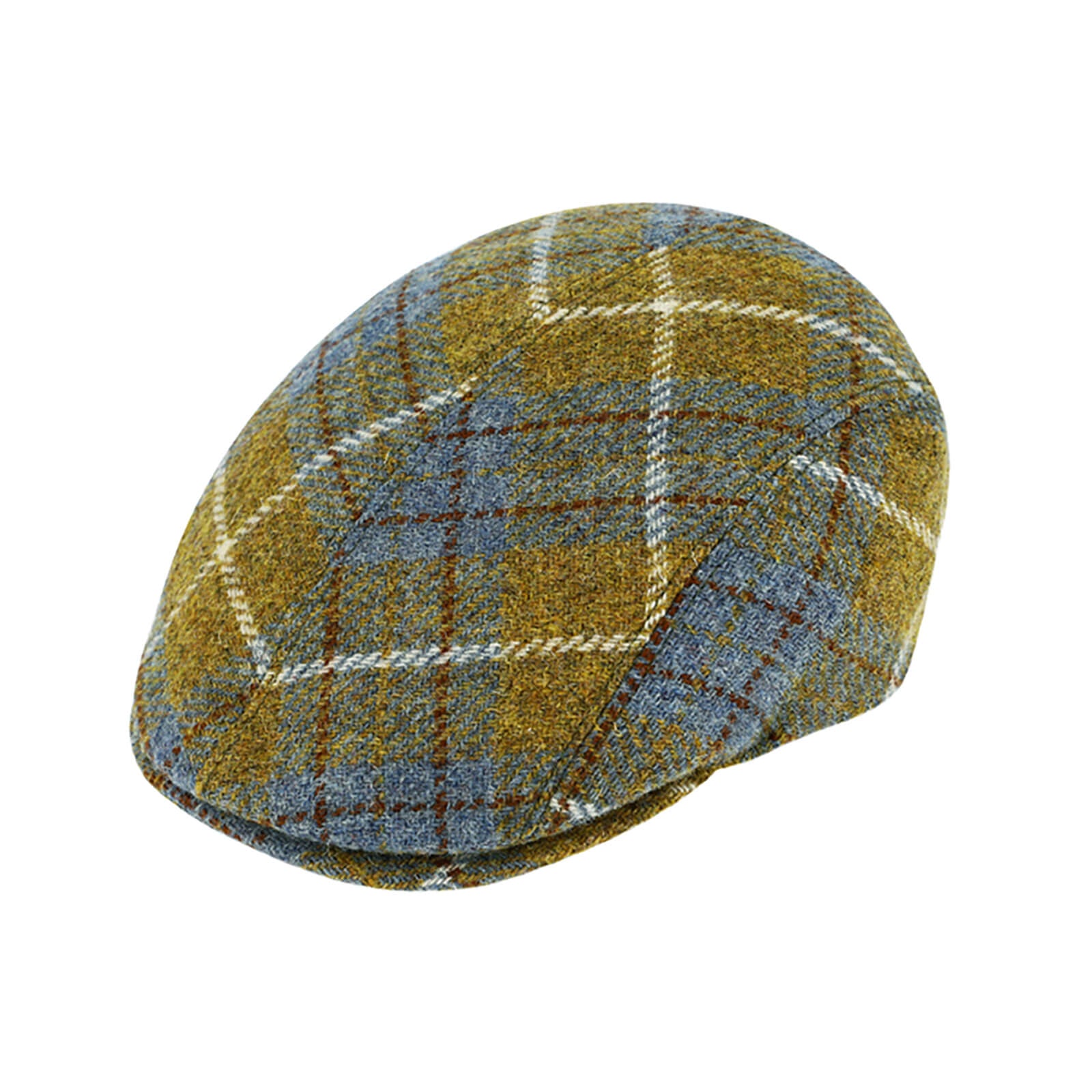 Fiebig Flatcap Harris Tweed Karo Curry