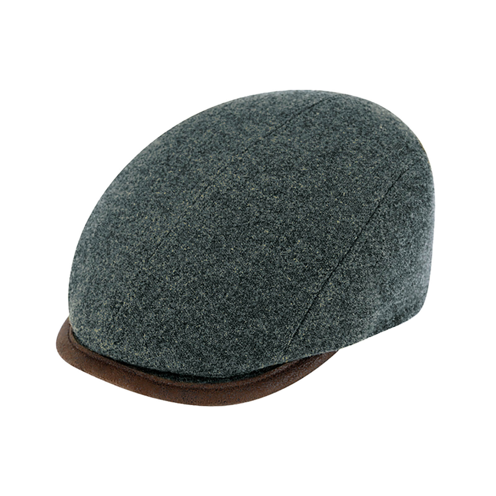 Fiebig Flatcap Schurwolle uni Salbei