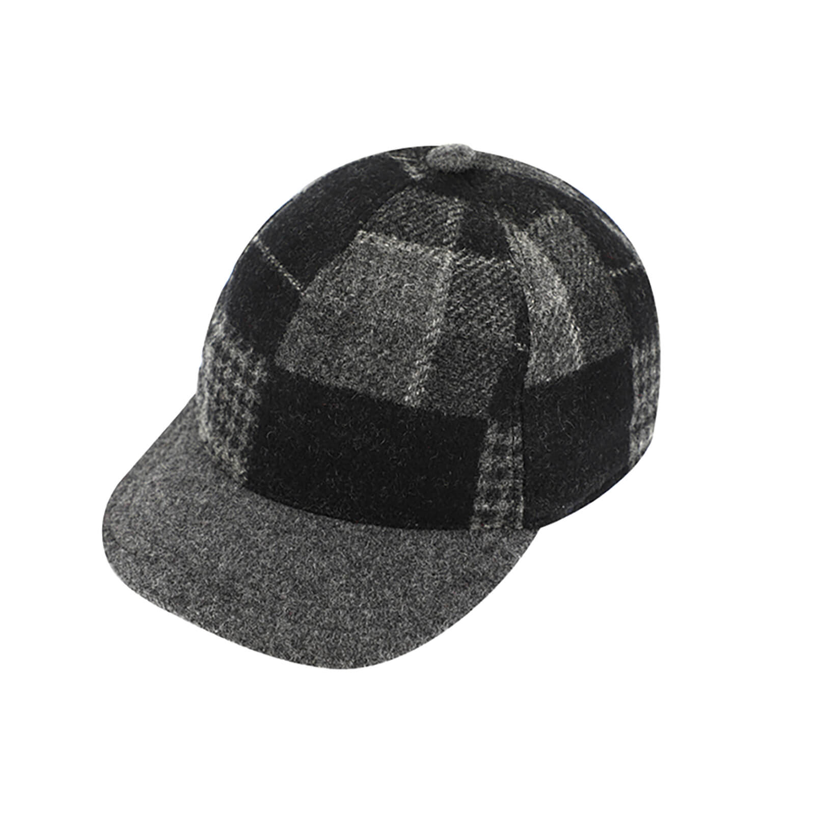 Fiebig Baseballcap Patchwork mit Ohrenklappen Anthrazit