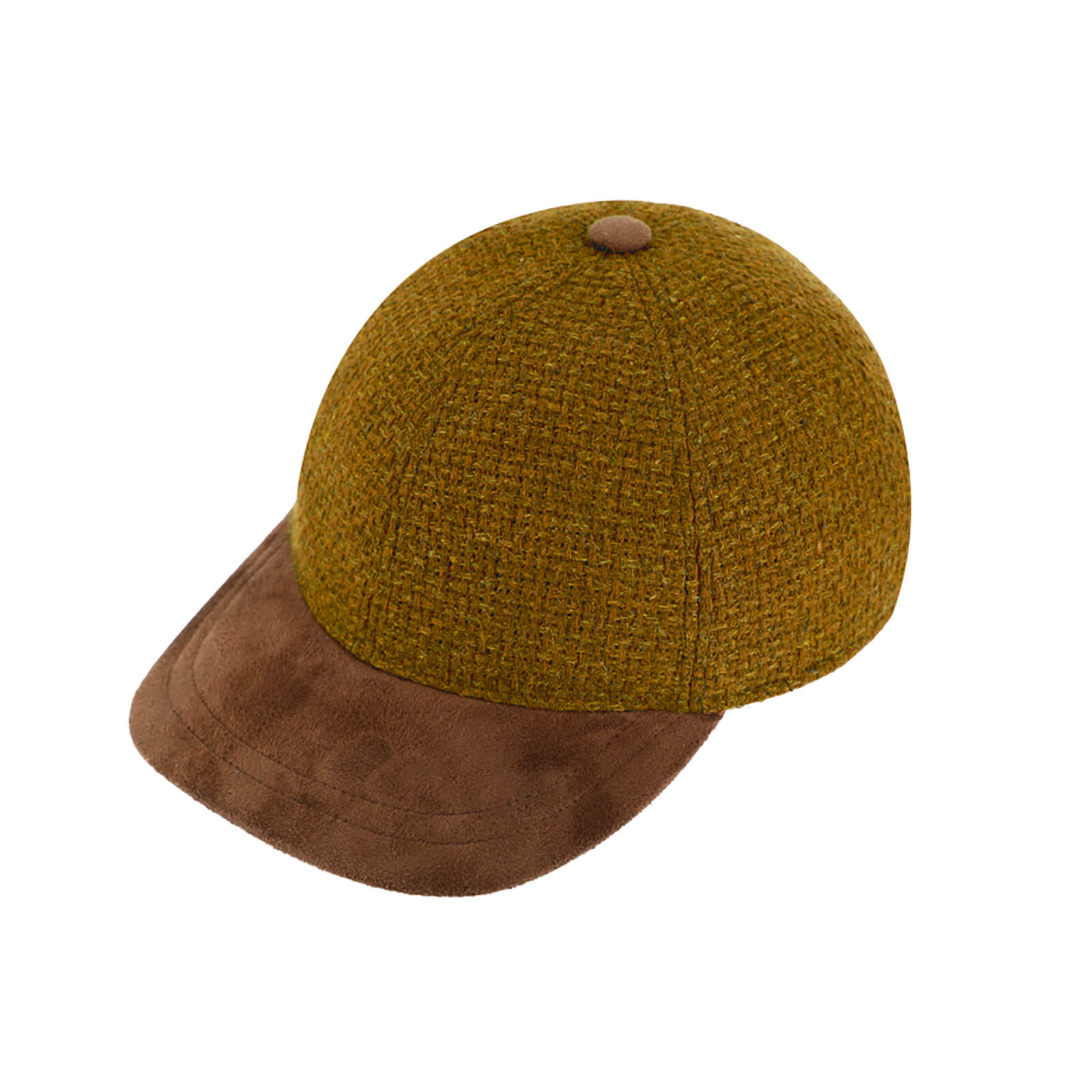 Fiebig Baseballcap Wollmix mit PU-Schirm Curry