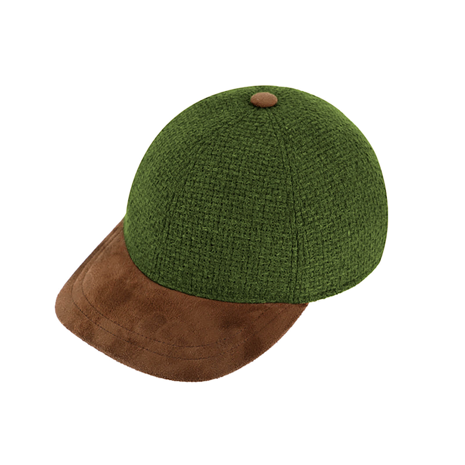 Fiebig Baseballcap Wollmix mit PU-Schirm Apfelgrün
