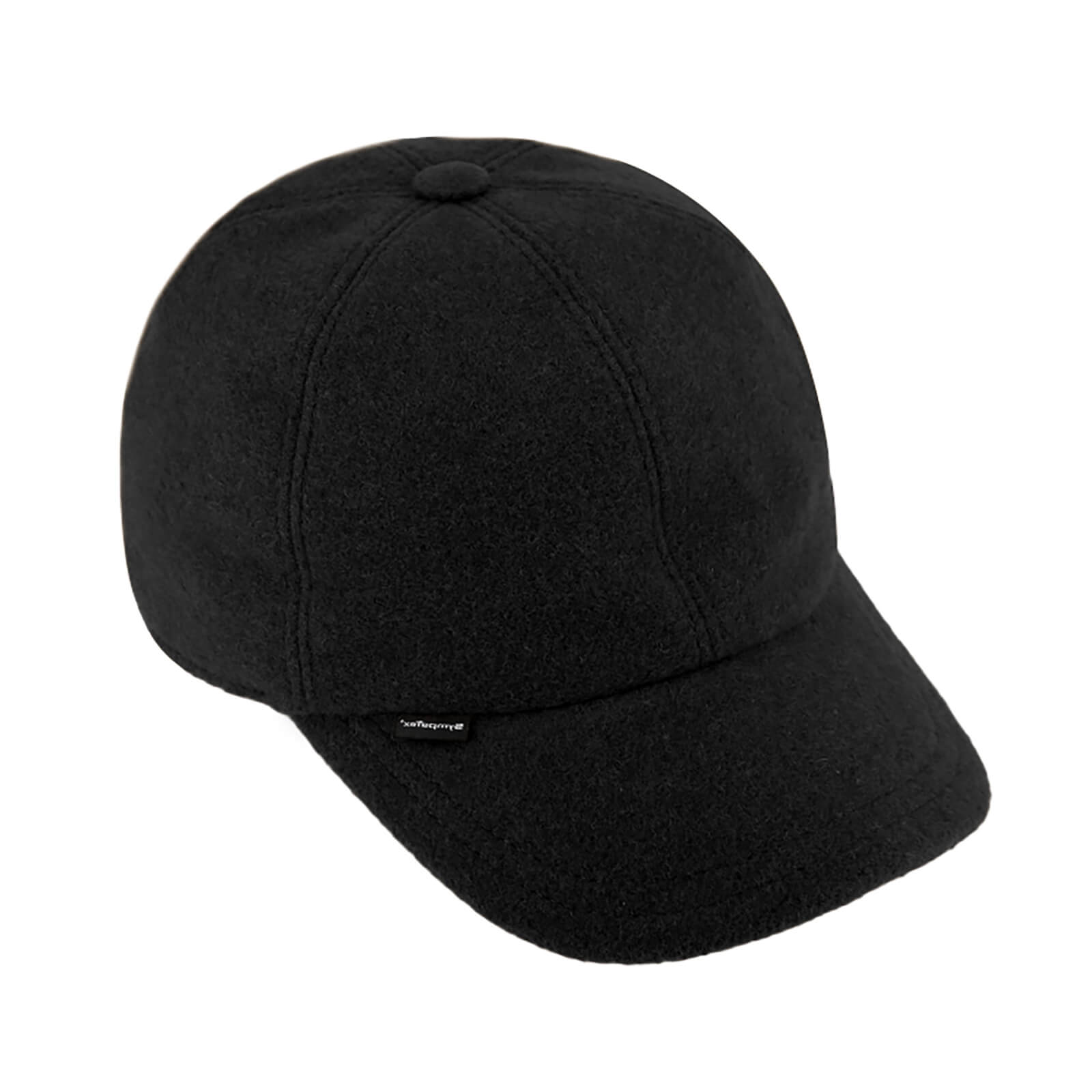 Fiebig Baseballcap Wolle uni Sympatex mit Ohrenklappen Schwarz
