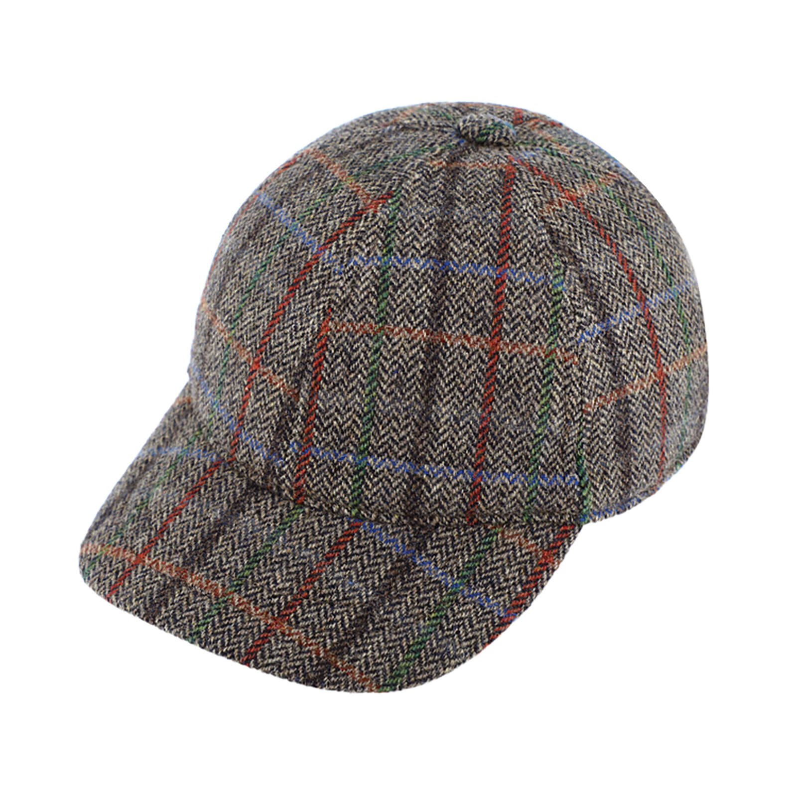 Fiebig Baseballcap Fischgrät bunte Streifen Beige