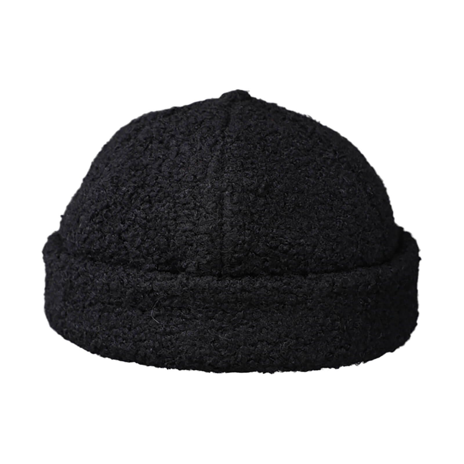 Fiebig Dockermütze uni Teddy Schwarz