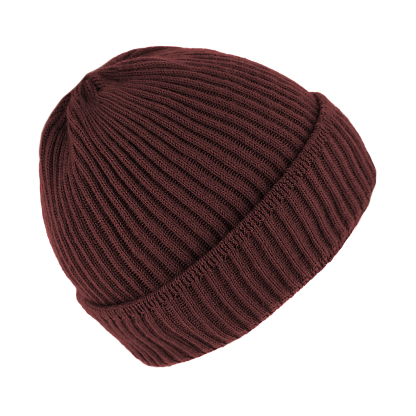 Fiebig Strickmütze Beanie mit Rollrand Merino