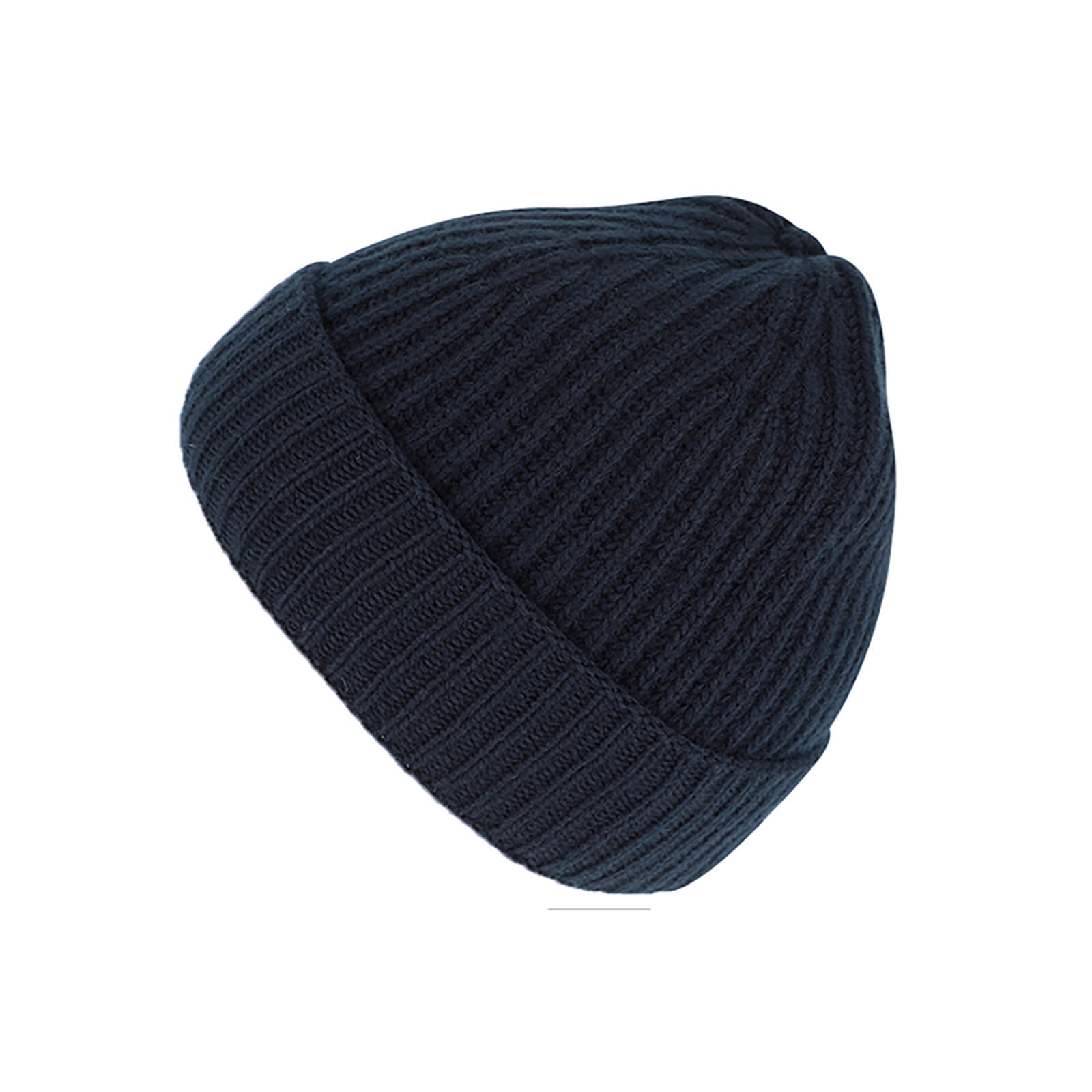 Fiebig Strickmütze Beanie uni mit Kaschmir