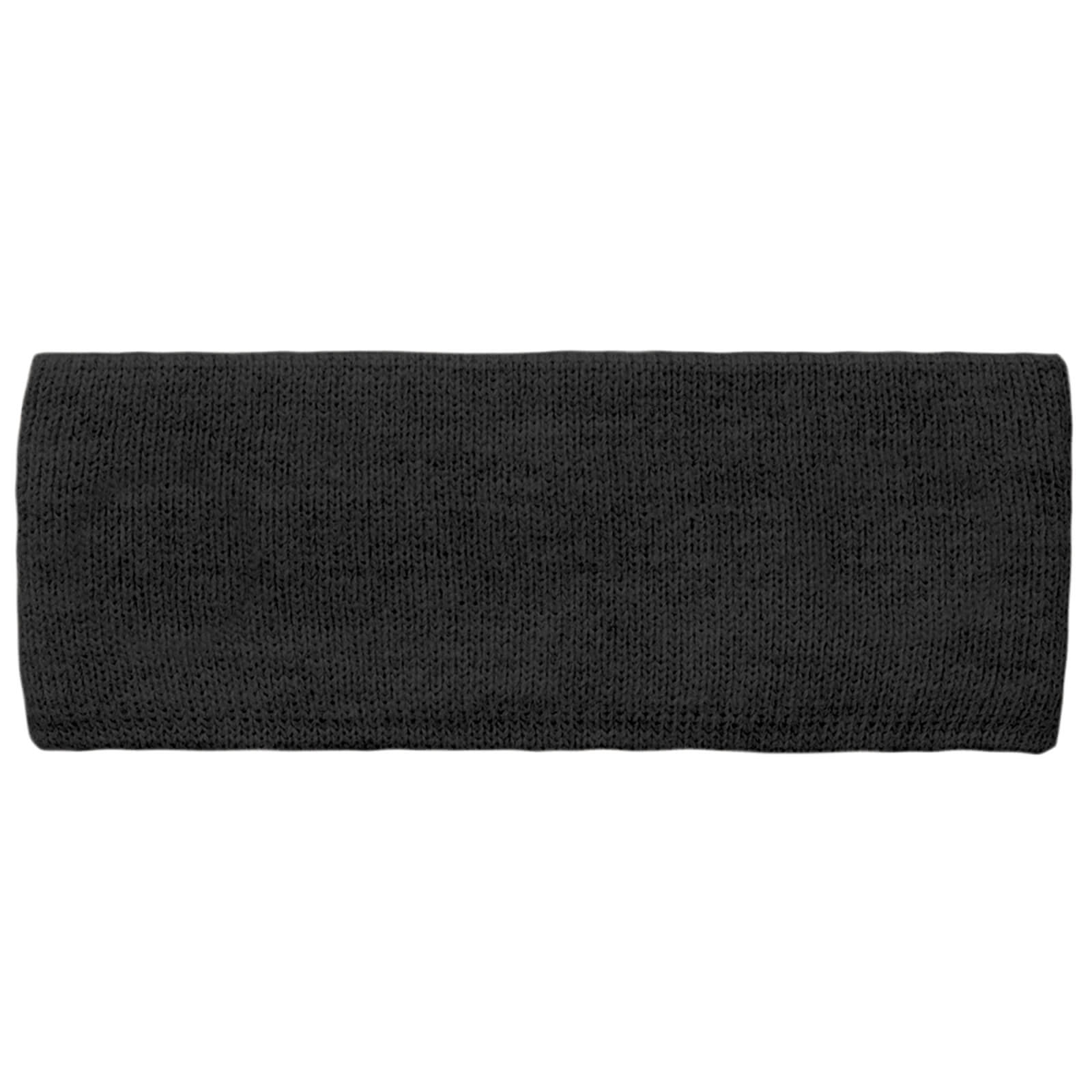 Fiebig Strickstirnband uni mit Baumwollfutter