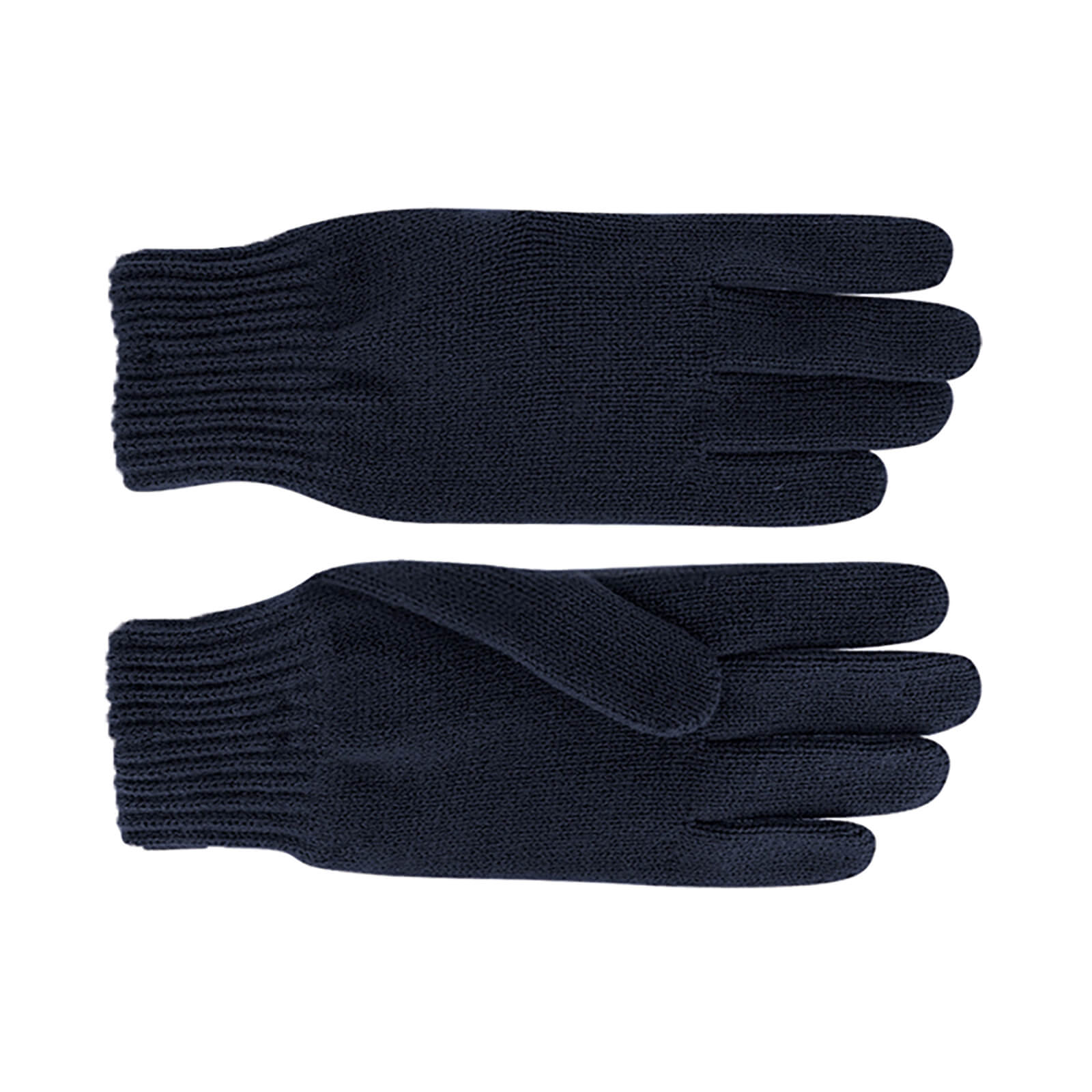 Fiebig Strickhandschuhe uni Marineblau