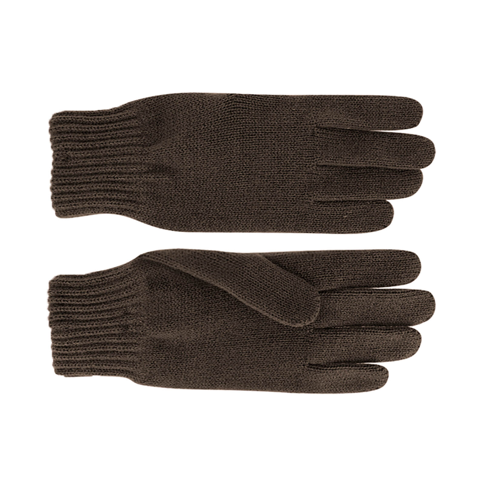 Fiebig Strickhandschuhe uni Braun