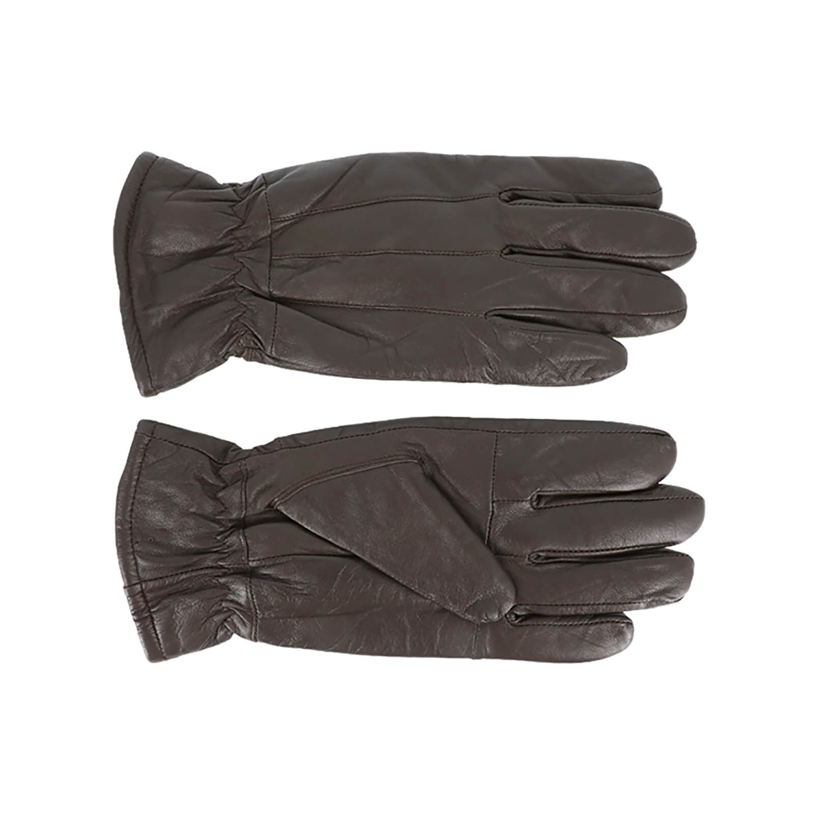 Fiebig Handschuhe Leder mit Futter Braun