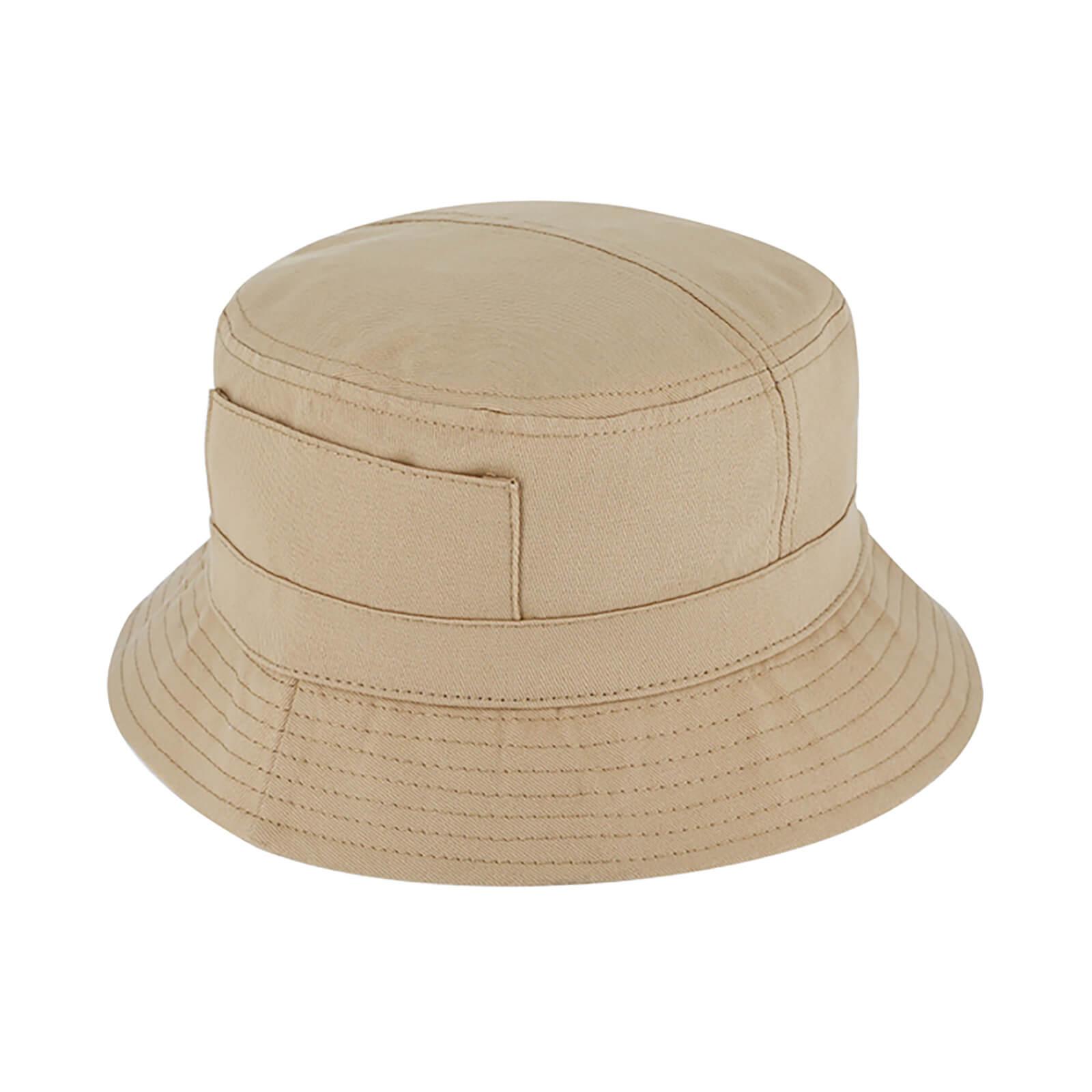 Fiebig Fischerhut uni mit Taschen und Reißverschluß Beige