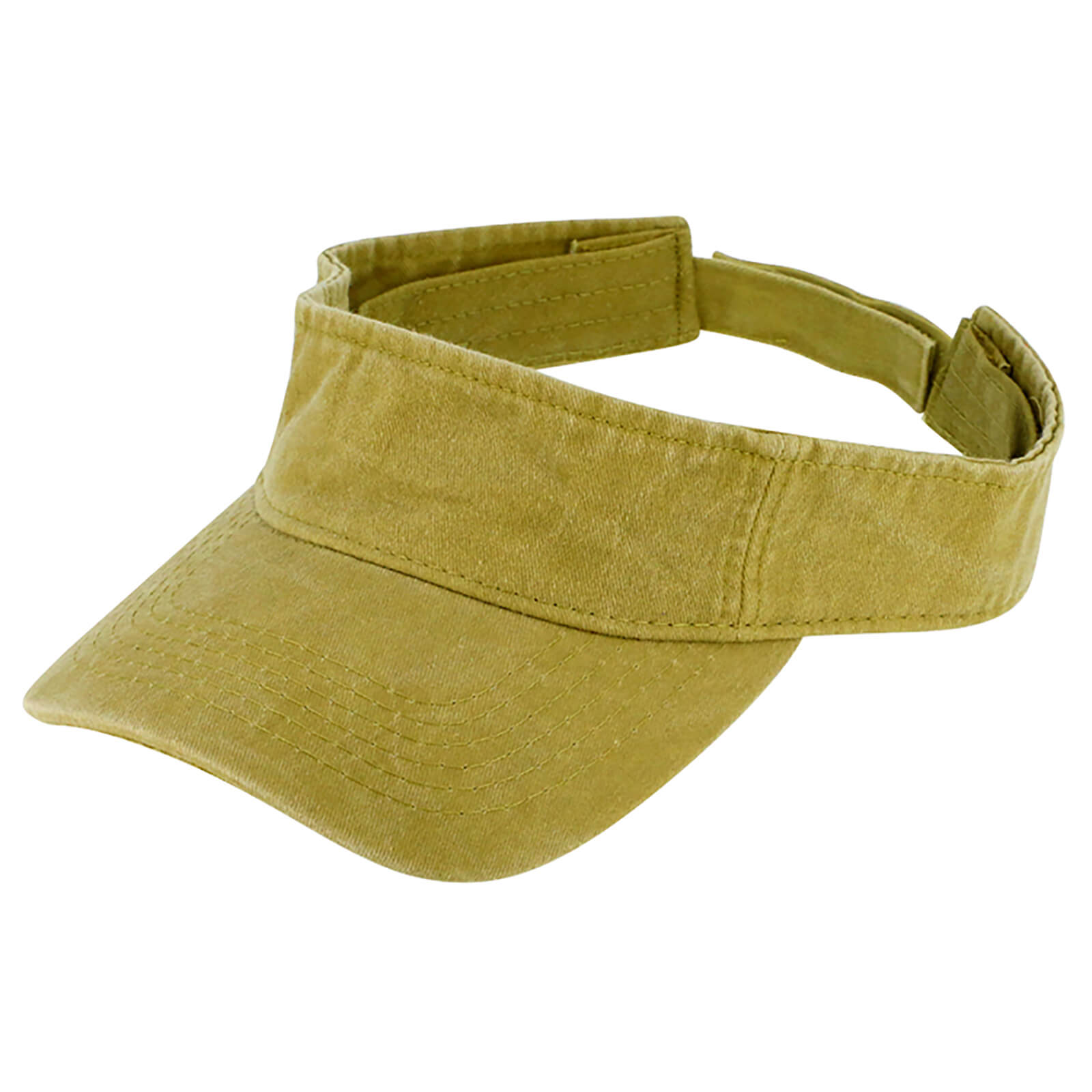 Fiebig Visor gewaschene Baumwolle uni