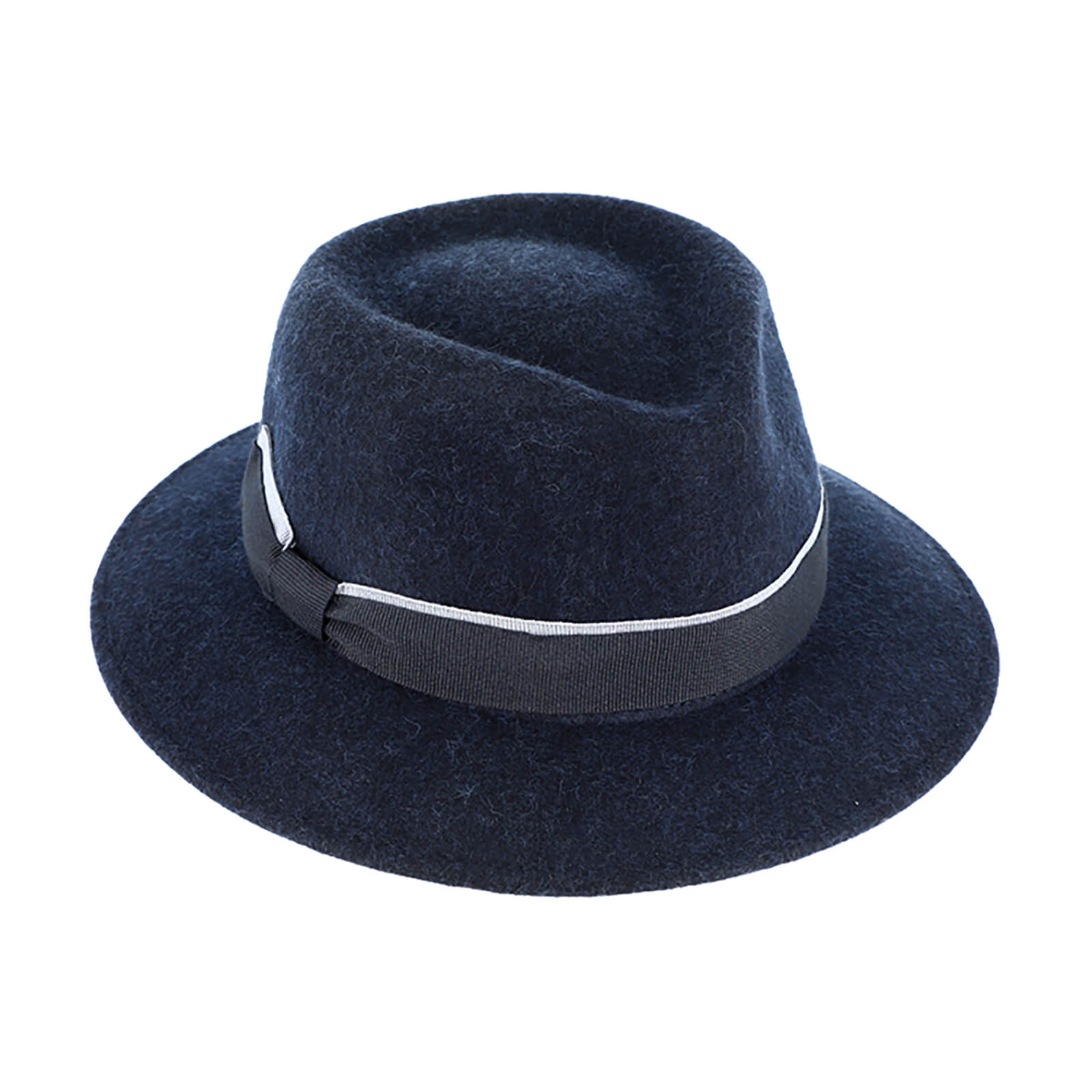 Fiebig Wollfilzhut Traveller uni Marineblau