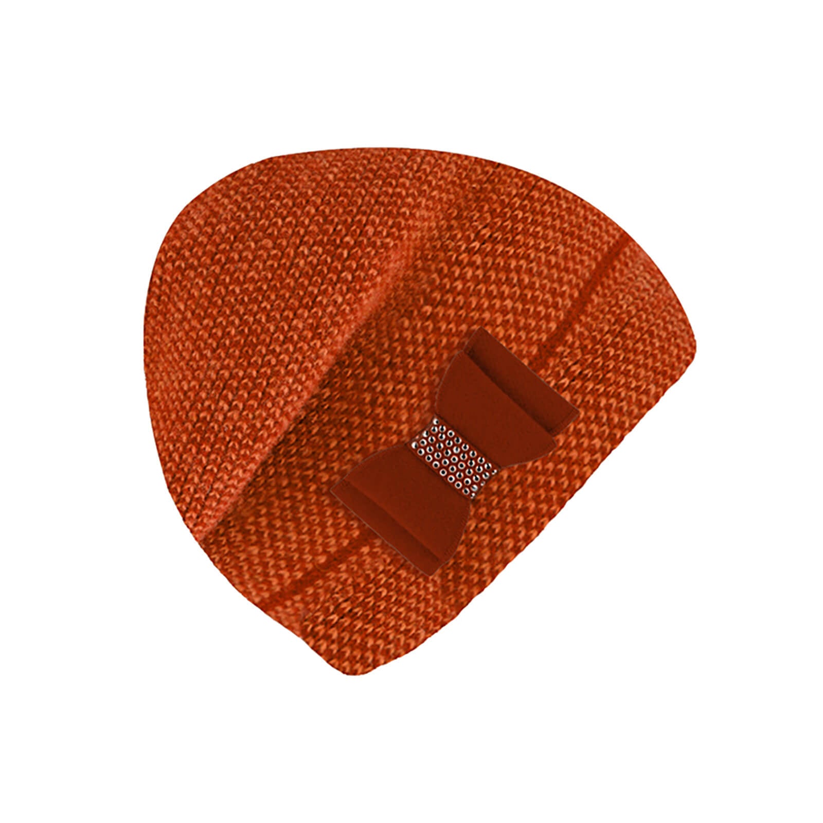 Fiebig Strickmütze Wolle melange mit Schleife