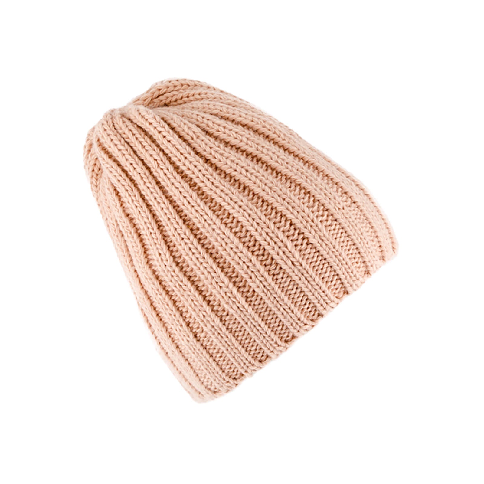 Fiebig Strickmütze gerippt uni