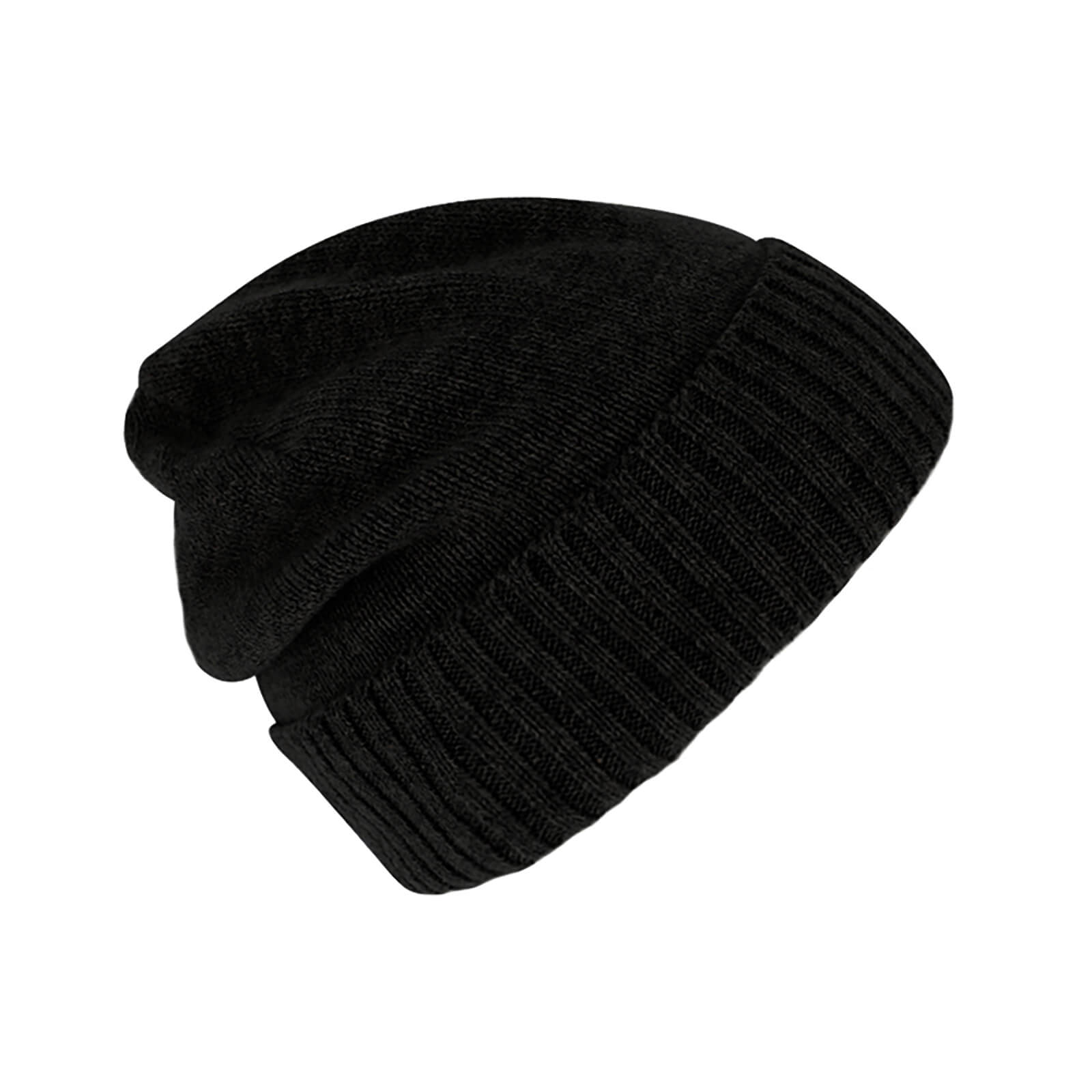 Fiebig Strickmütze Beanie Kaschmir uni