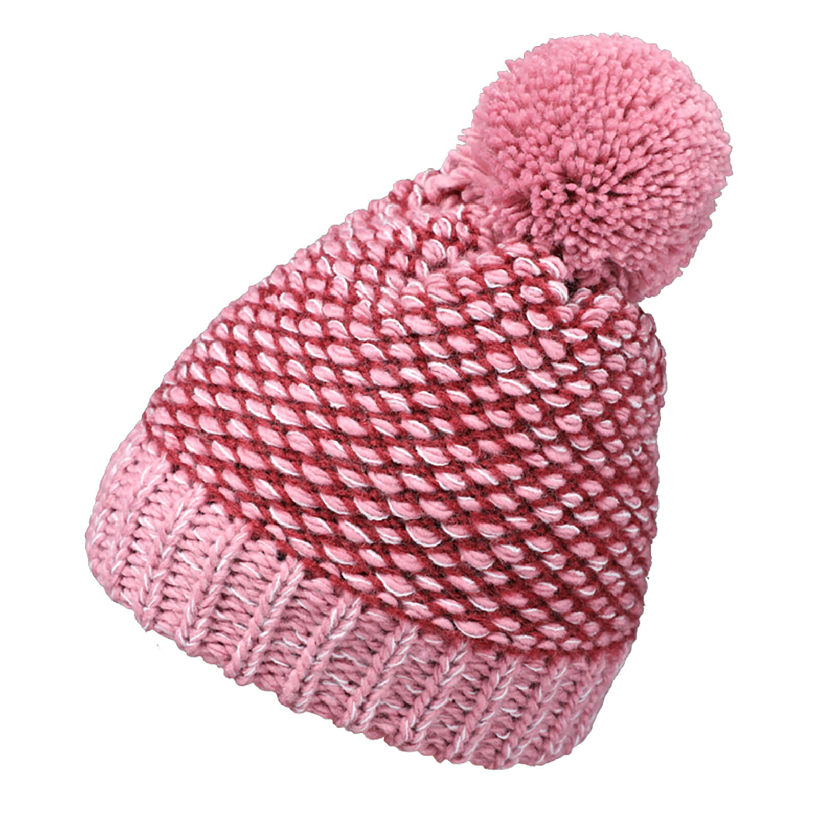 Fiebig Strickmütze mit Pompon melange