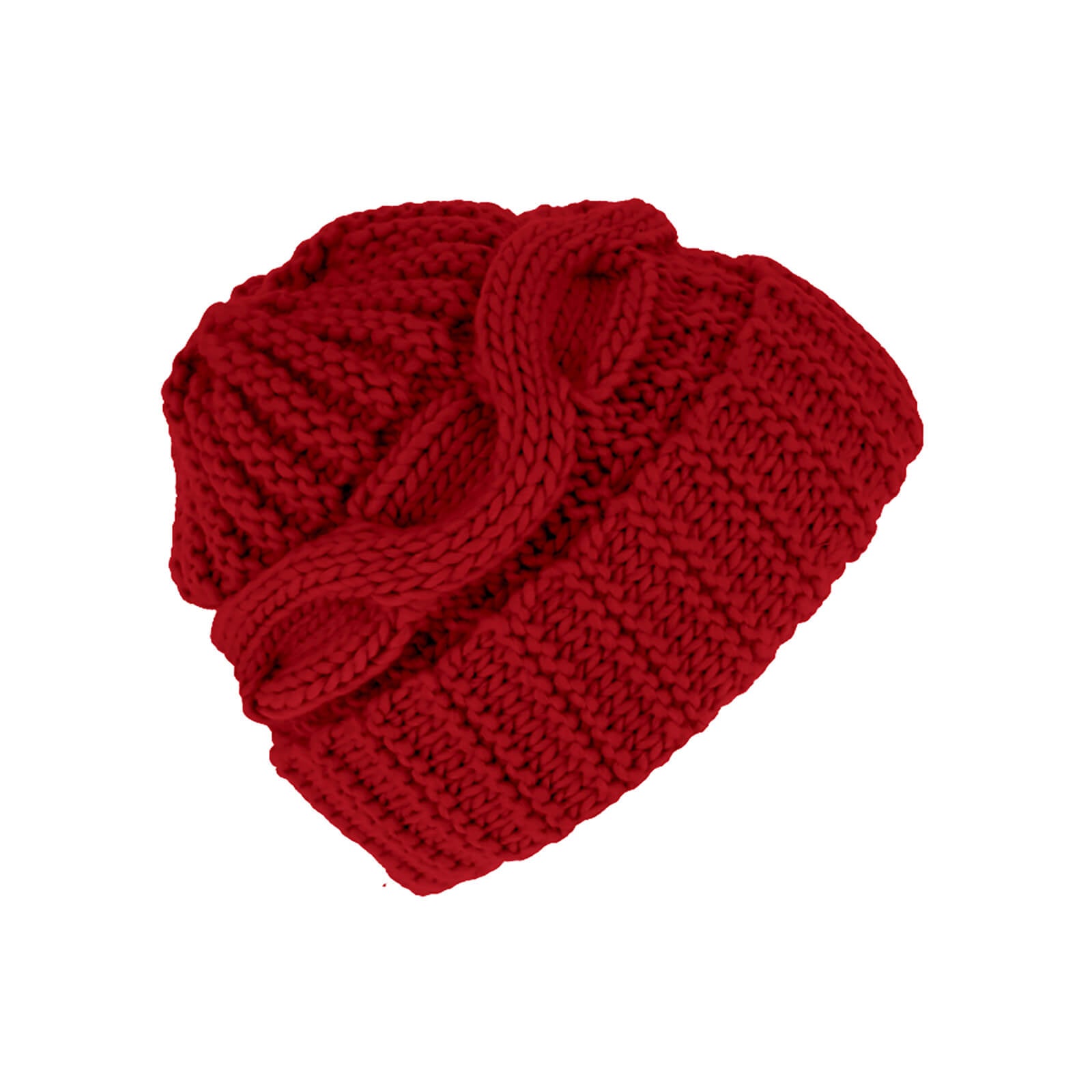 Fiebig Strickmütze mit Umschlag uni