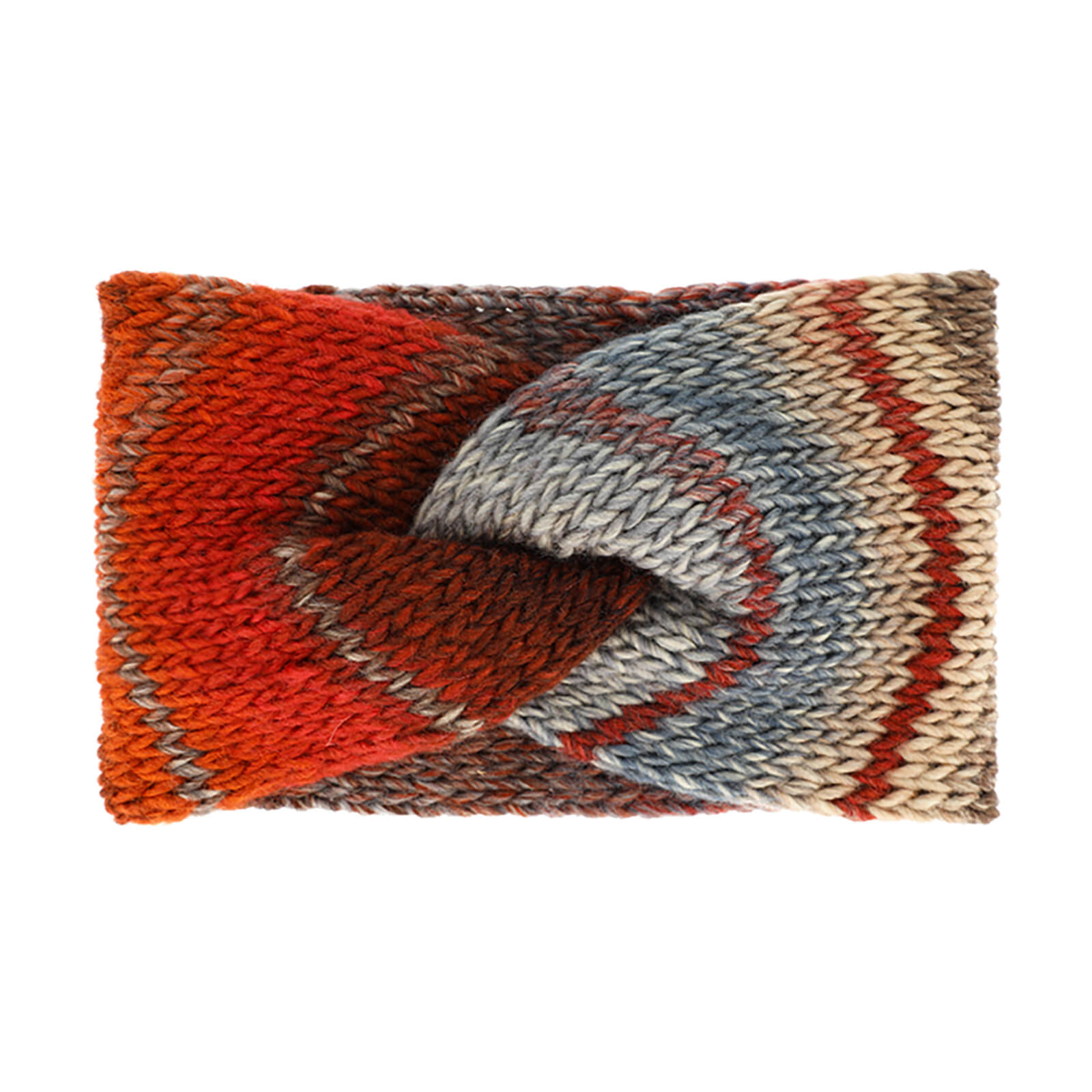 Fiebig Strickstirnband melange gedreht