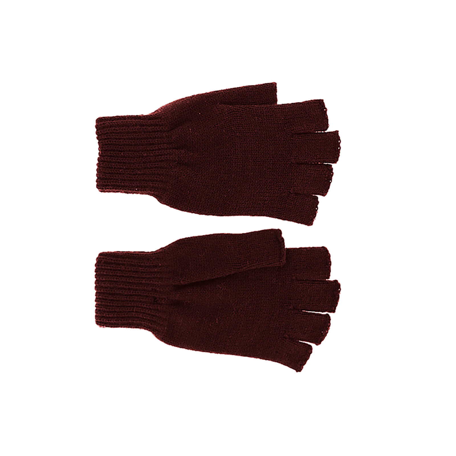 Fiebig Strickhandschuhe uni ohne Fingerspitzen